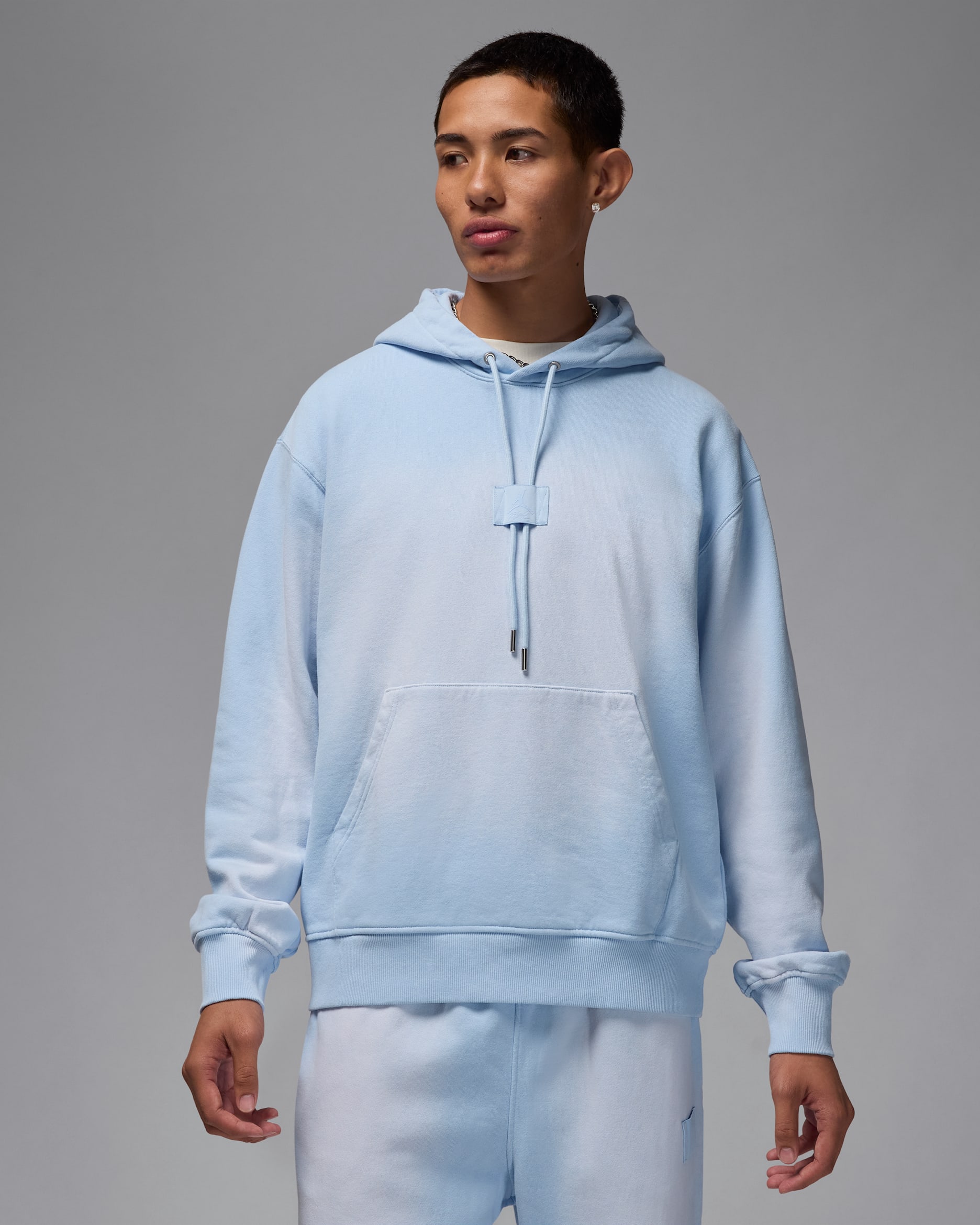 Jordan Flight Fleece Men's Pullover Hoodie - Hydrogen Blue