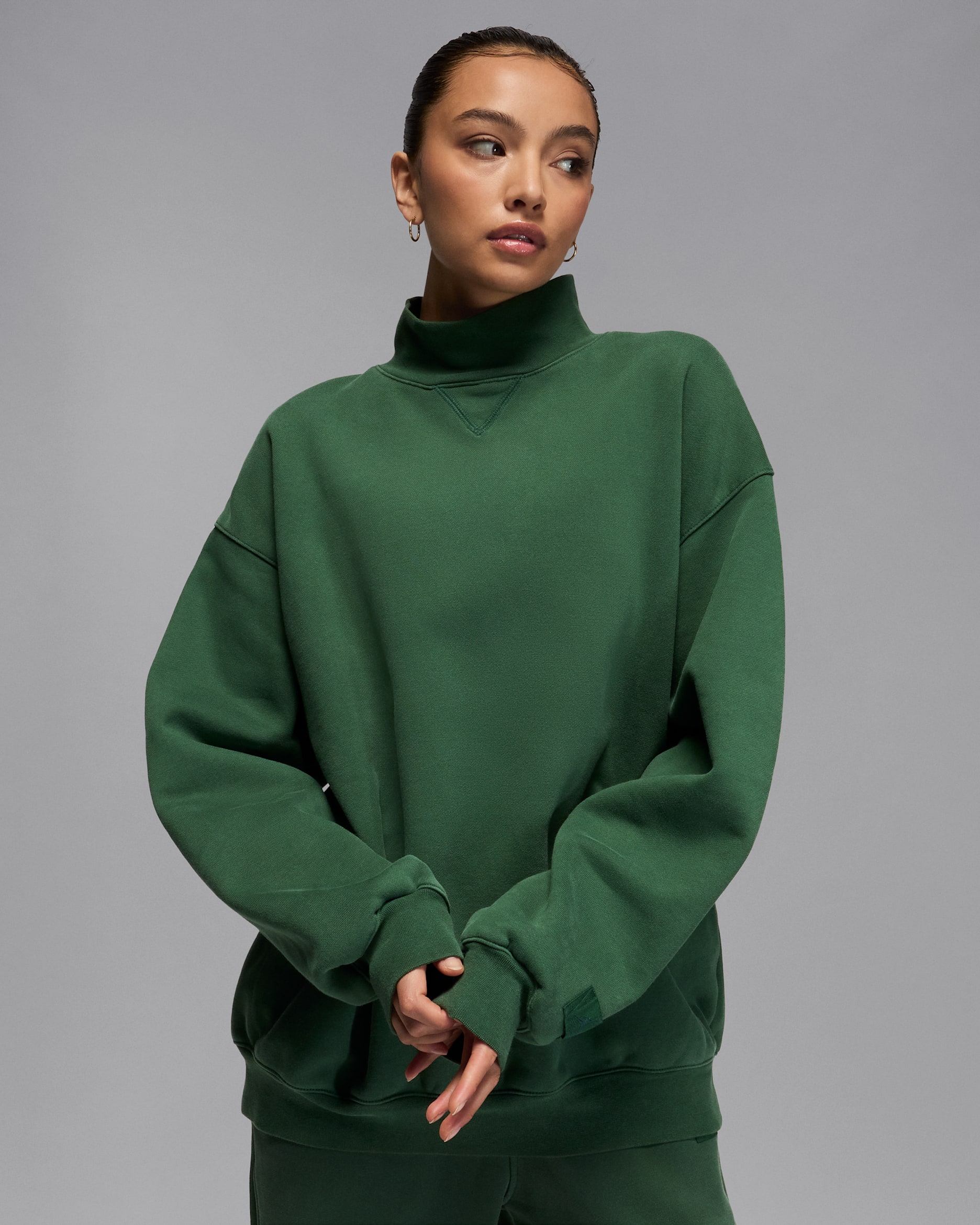 Sudadera para mujer Jordan Flight Fleece - Abeto/Verde medianoche