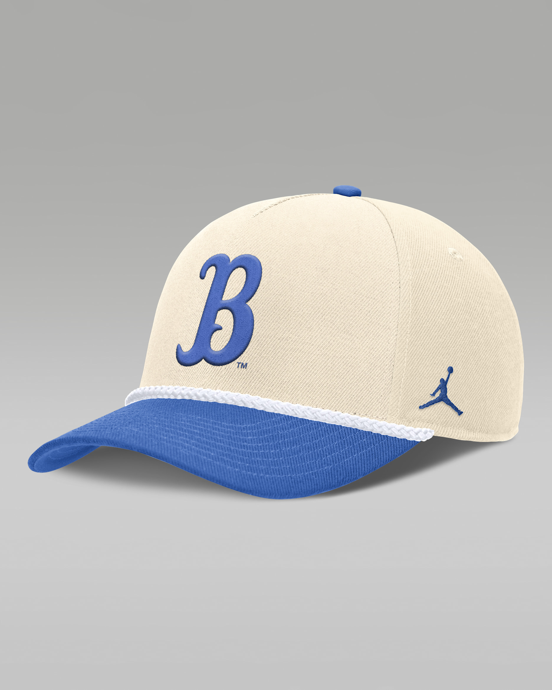 Gorra universitaria marca Jordan ajustable para hombre UCLA Primetime Rope 2-Tone Rise - Natural