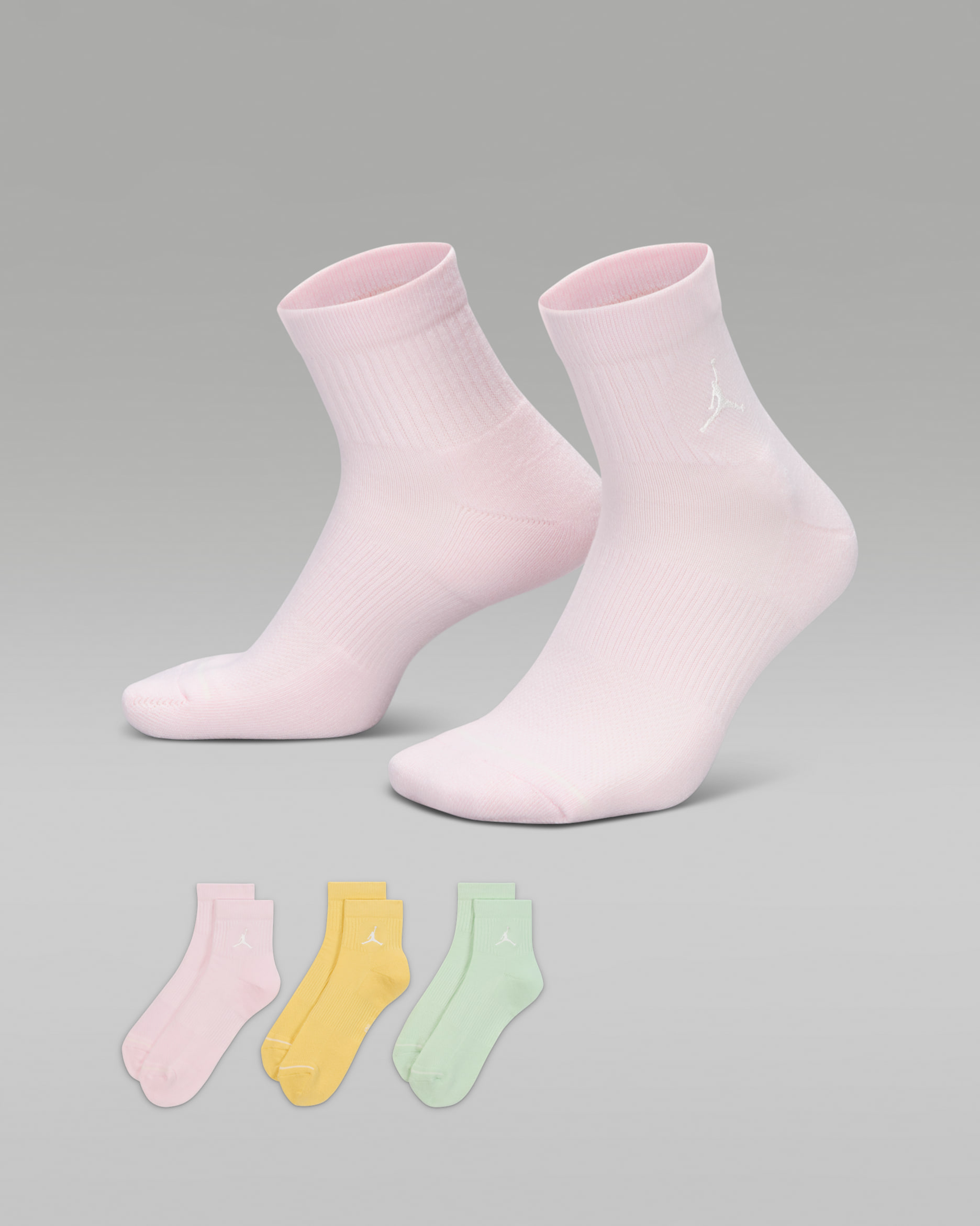Jordan Everyday Ankle Socks (3 Pairs) - Multi-Colour