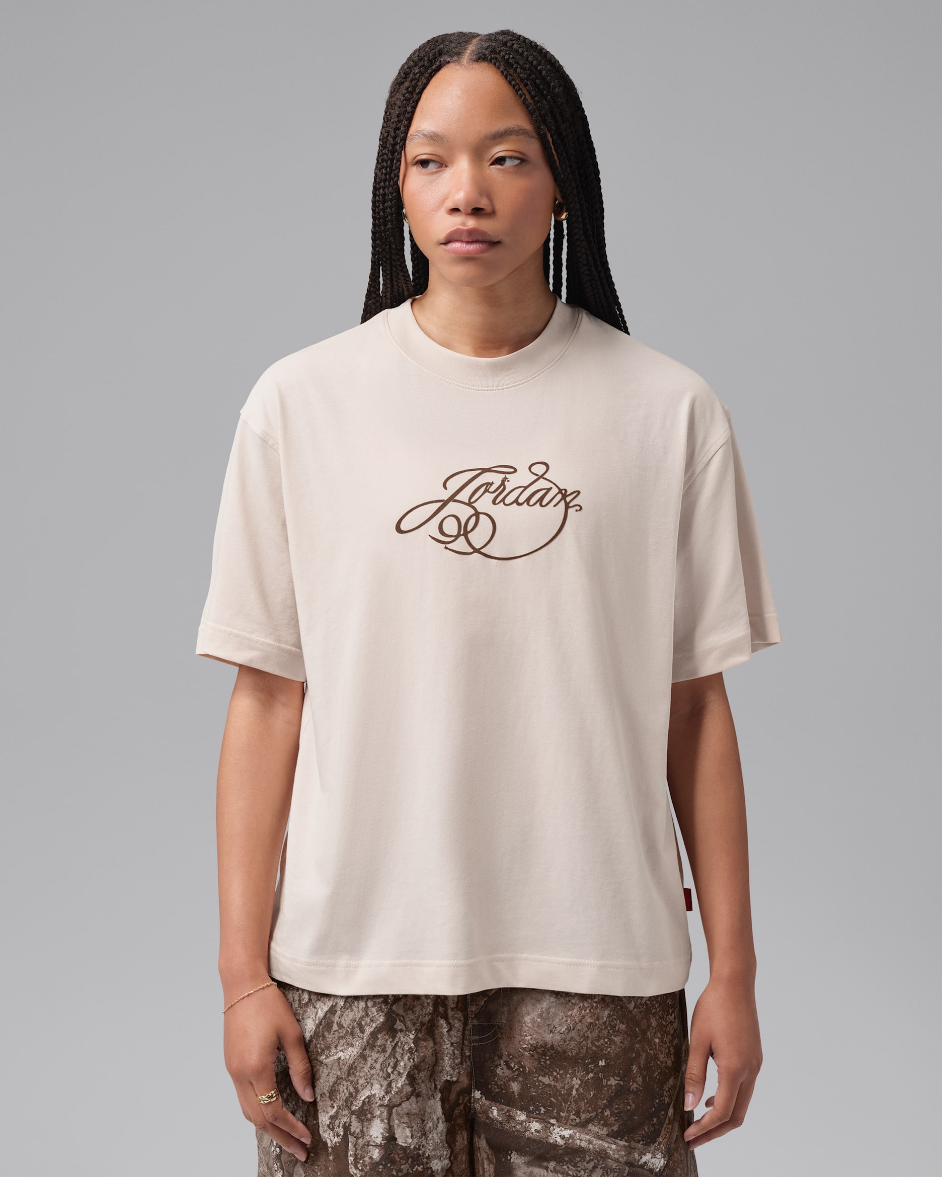Playera Girlfriend Fireside para mujer Jordan - Blanco perla