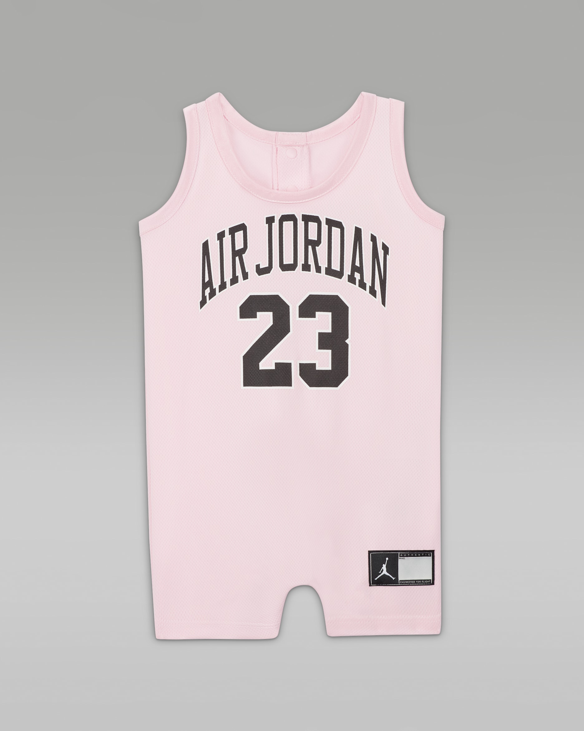 Jordan Baby (0-9M) Jersey Romper - Pink Foam