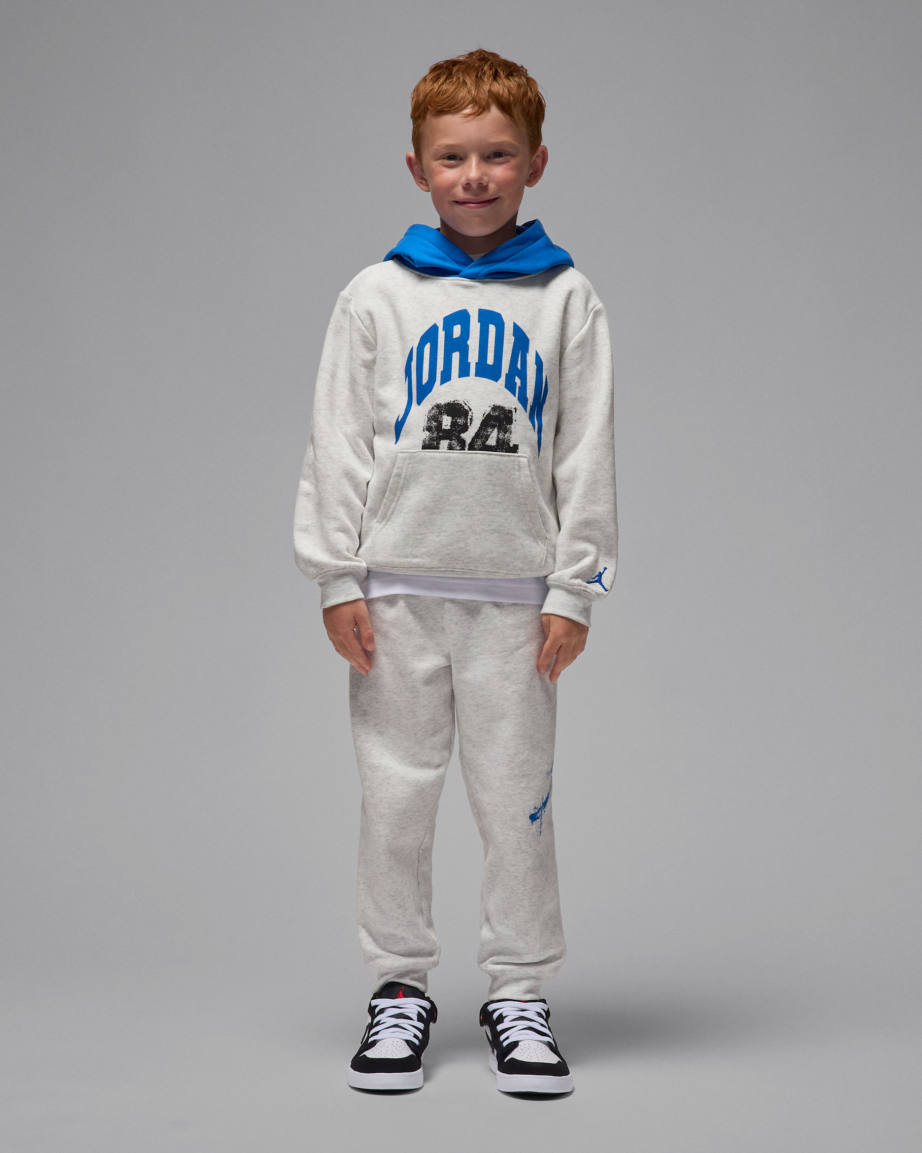 Jordan MVP Younger Kids' Two-Piece Jumpman Fleece Pullover Hoodie Set - Birch Heather
