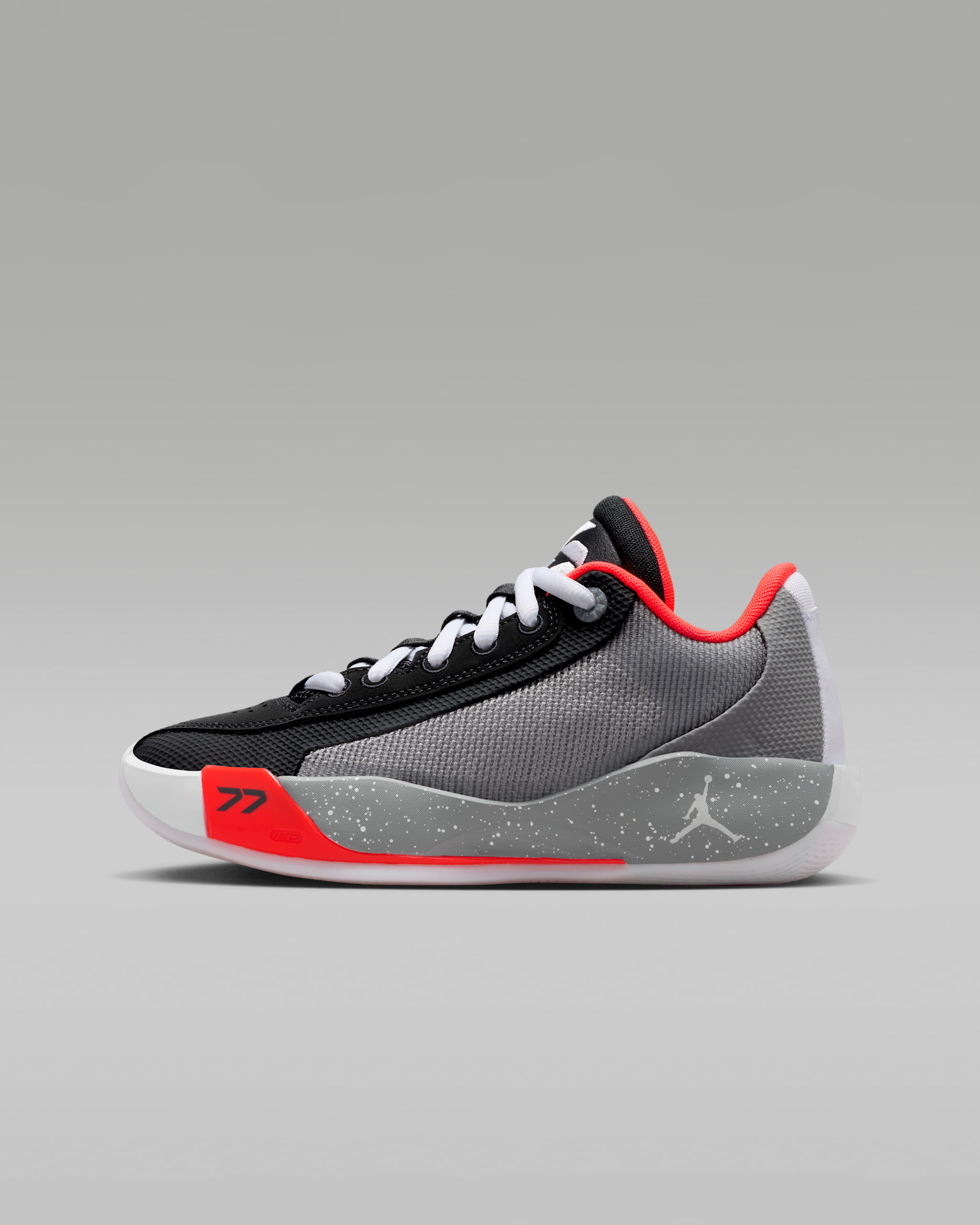 Luka .77 Big Kids' Basketball Shoes - Off Noir/Particle Grey/Bright Crimson/White
