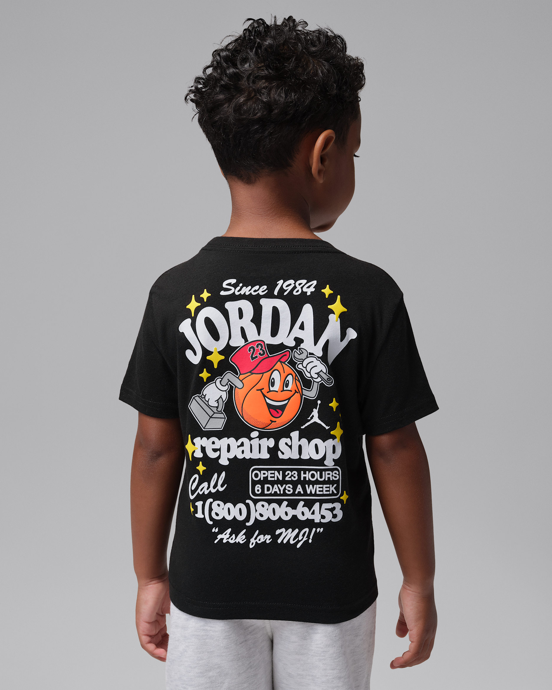 Jordan Toddler MJ's Repair Shop T-Shirt - Black