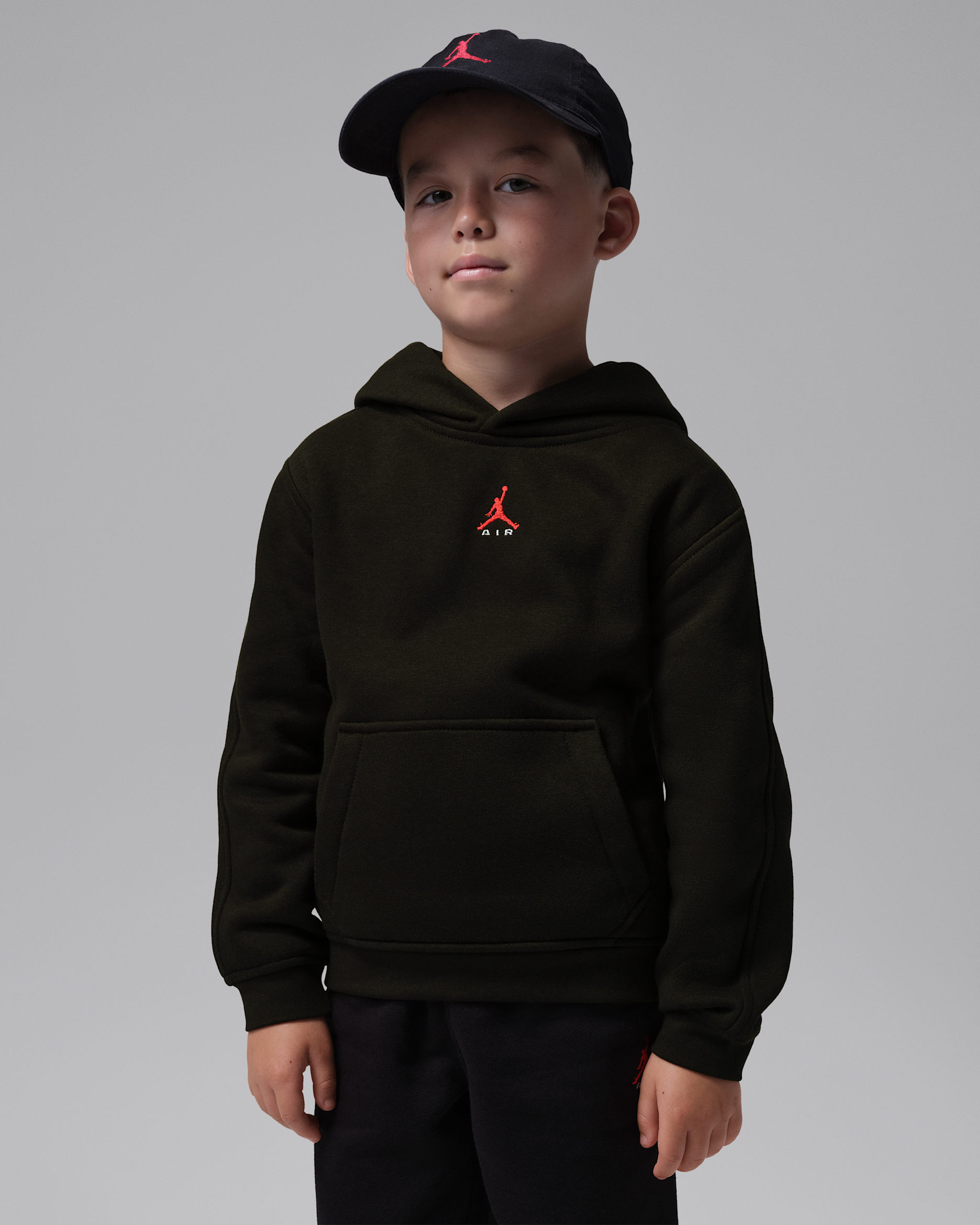 Jordan Brooklyn Fleece Little Kids' Pullover Hoodie - Black