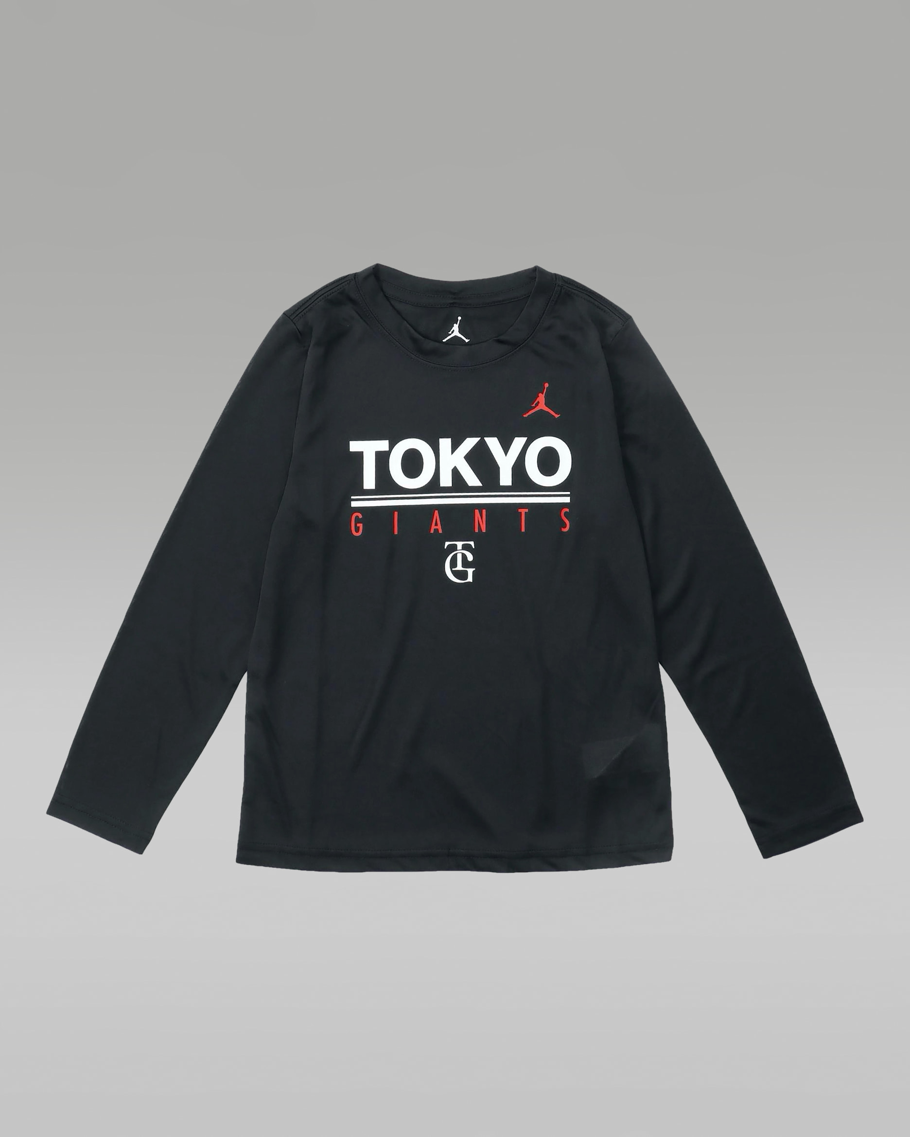 東京 読売ジャイアンツ x ジョーダン エクスクルーシブ コレクション ジュニア ロングスリーブ Tシャツ - ブラック