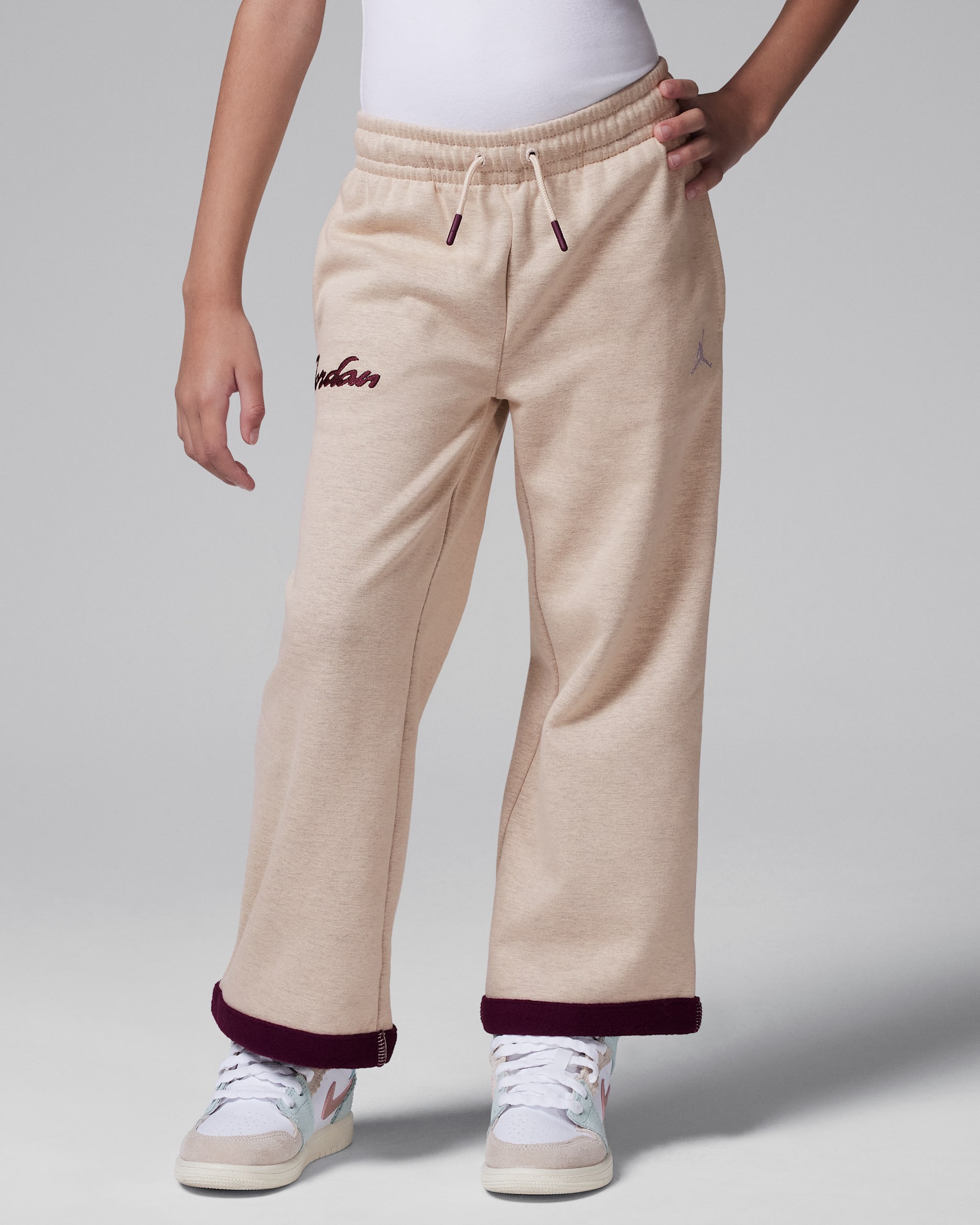 Jordan Little Kids' Meta-Enchantment Cozy Fleece Pants - Legend Light Brown