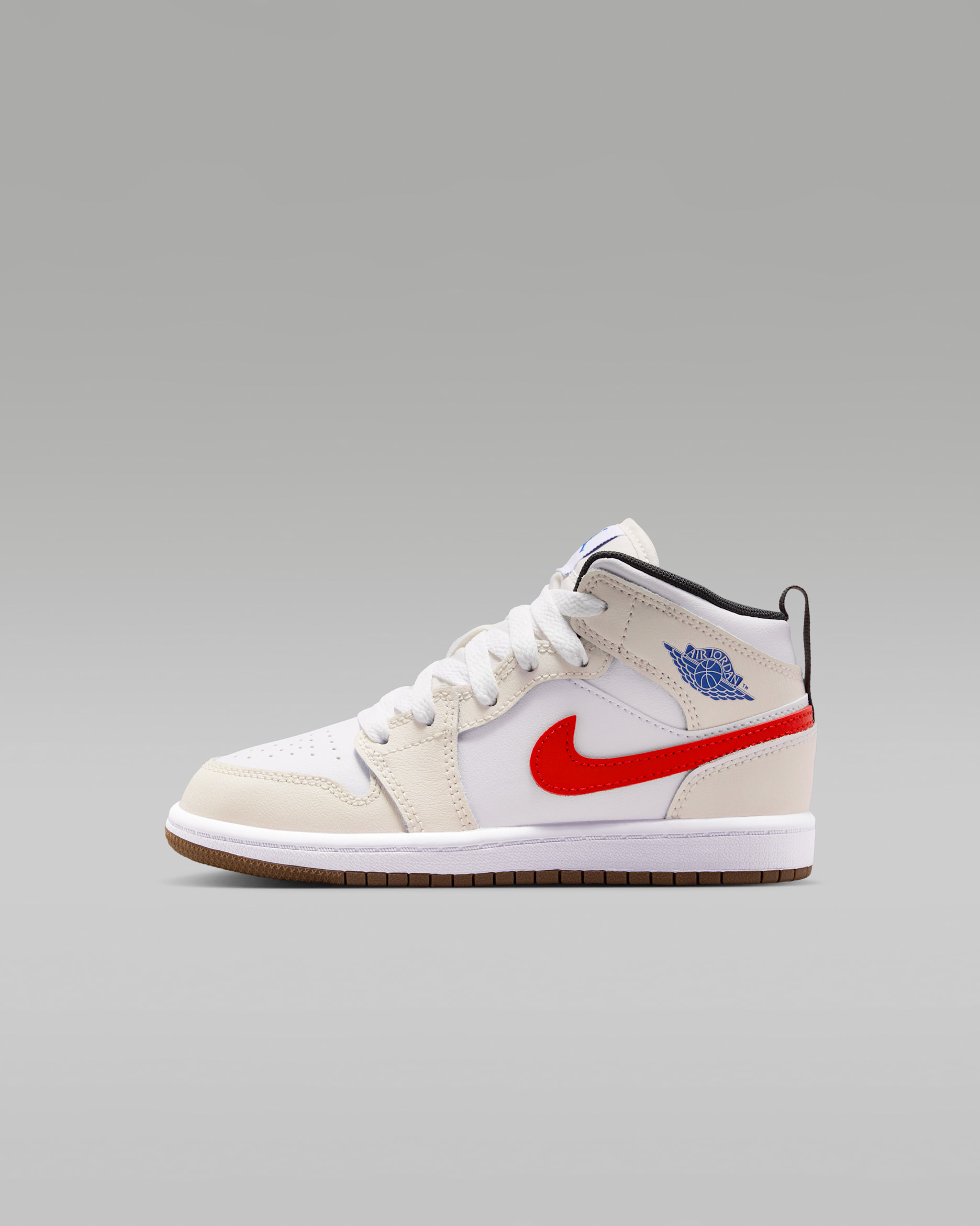 Sko Jordan 1 Mid för barn - Phantom/Vit/Sail/Game Royal