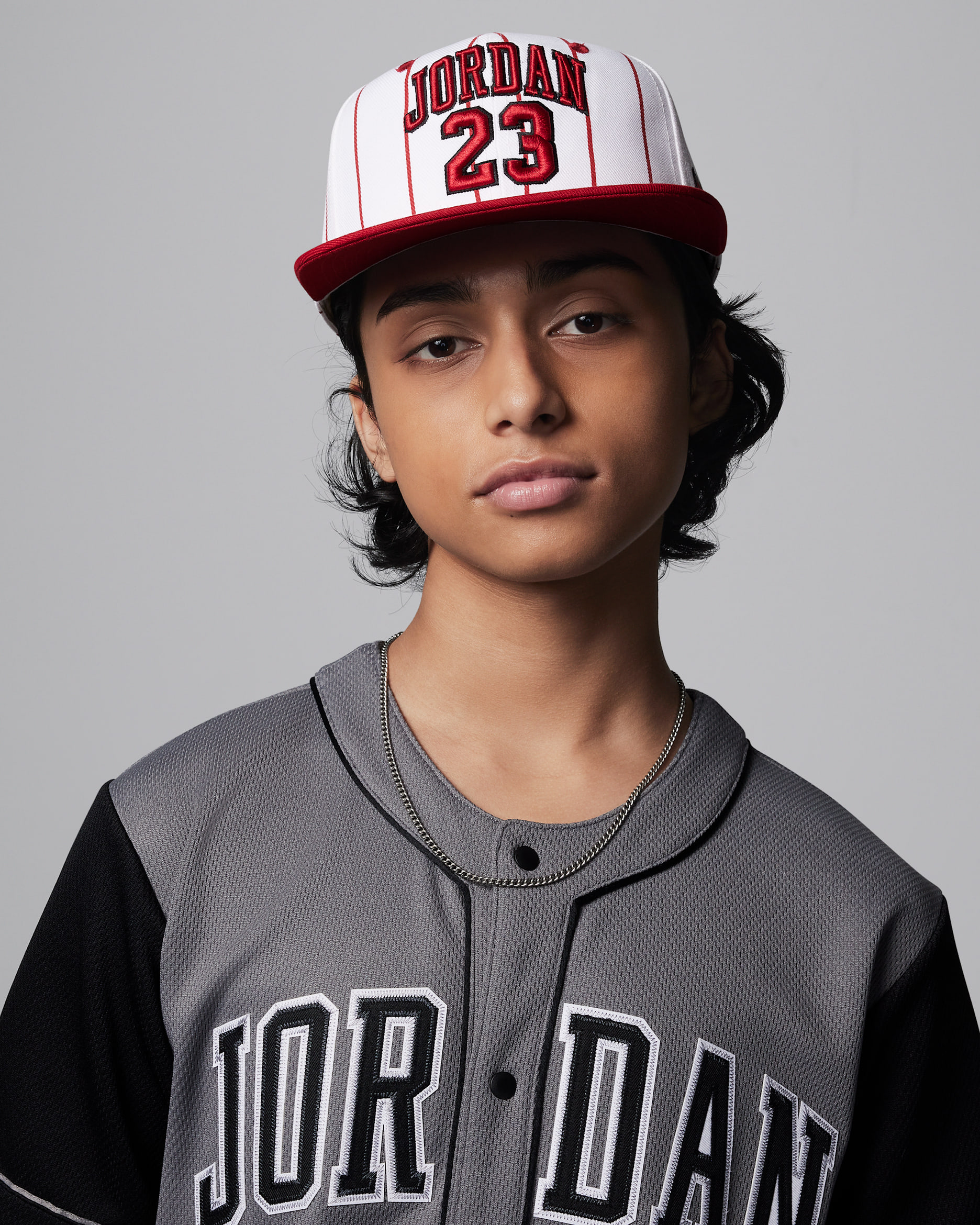 Jordan Big Kids' Jersey Flat Brim Cap - White