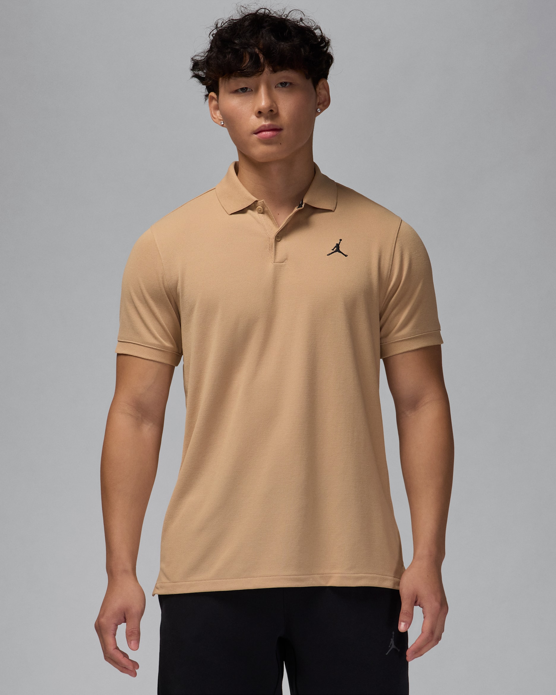 조던 스포츠 남성 드라이 핏 폴로 - 헴프/블랙