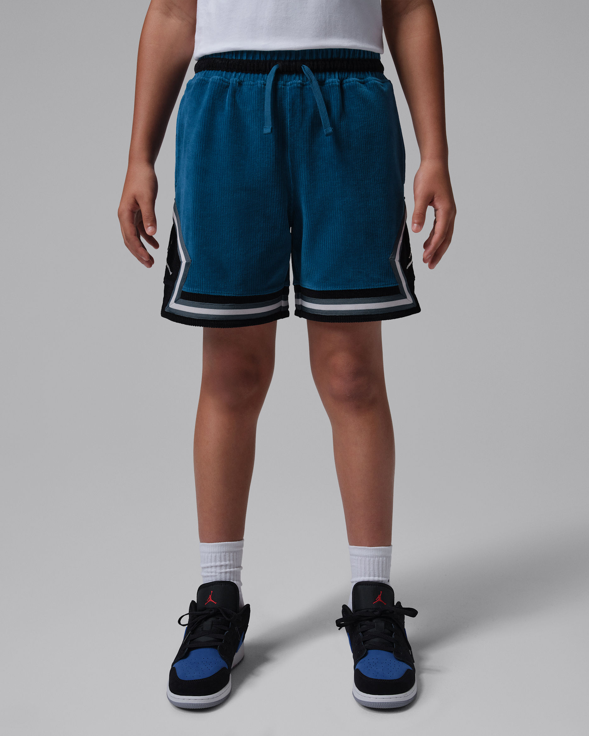 Jordan Big Kids' Play Your Way Cord Diamond Shorts - True Blue