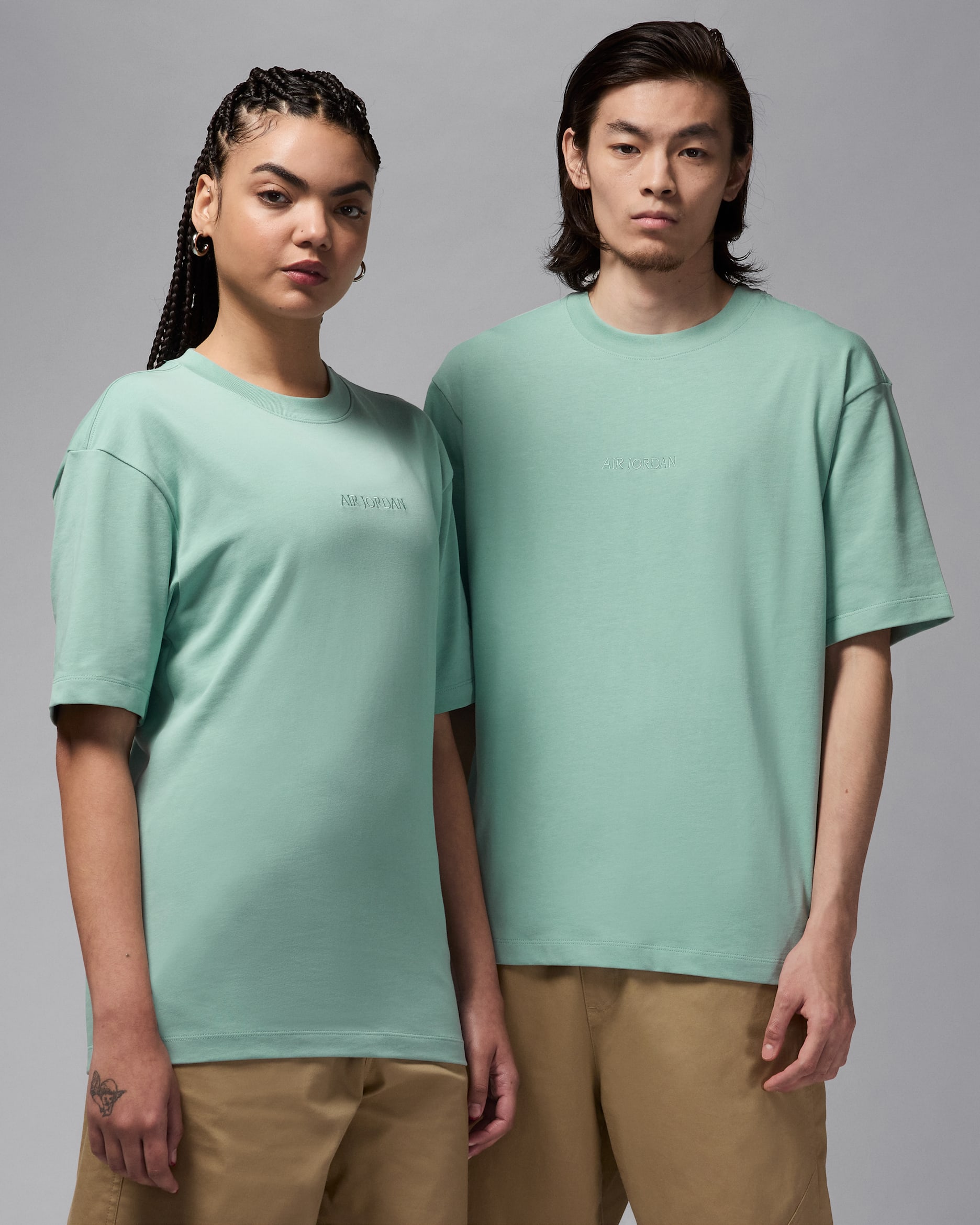 Playera para hombre Jordan Wordmark 85 - Mineral/Mineral