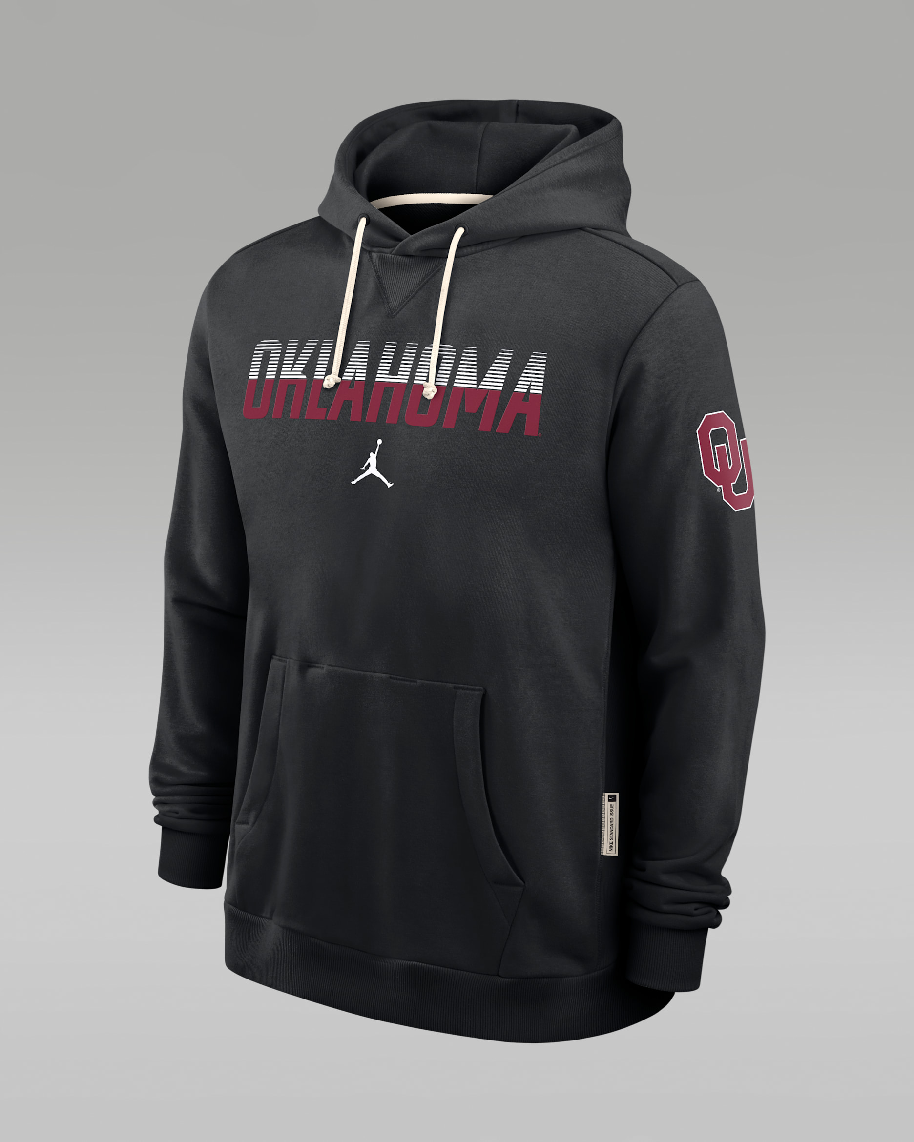Oklahoma Sideline Standard Issue Men's Jordan Brand Dri-FIT College Pullover Hoodie - Black