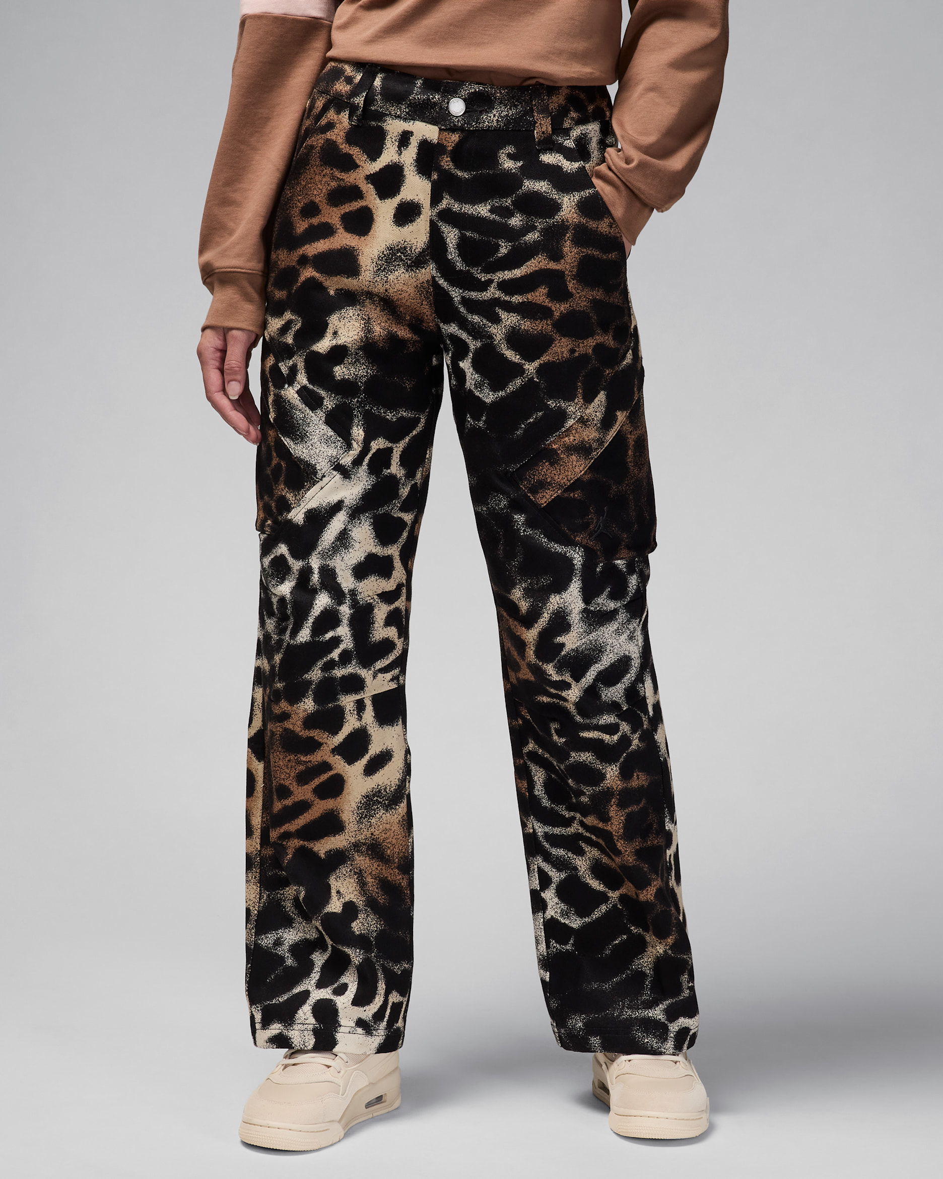 ジョーダン シカゴ ウィメンズ プリント パンツ - アーキオブラウン