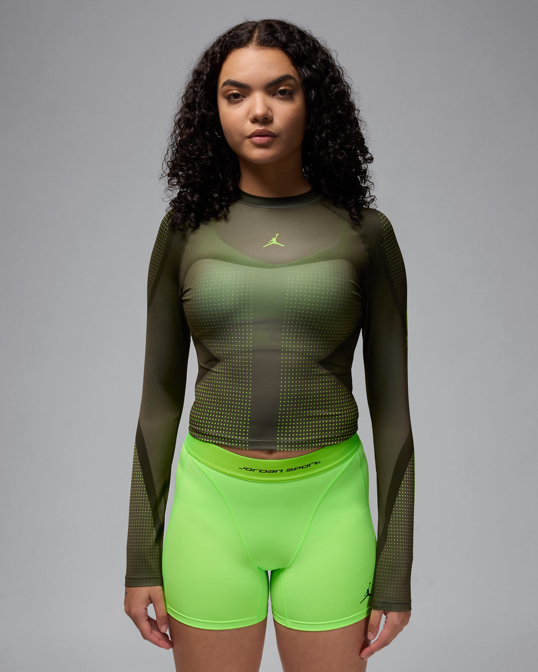 Haut à manches longues Dri-FIT Jordan Sport pour femme - Off Noir