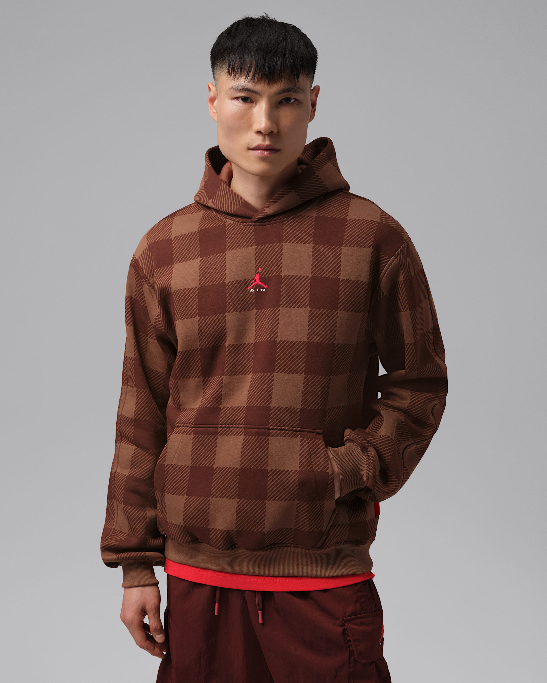 Jordan Brooklyn Men's Brushed Fleece Pullover Hoodie - Fauna Brown/Sail