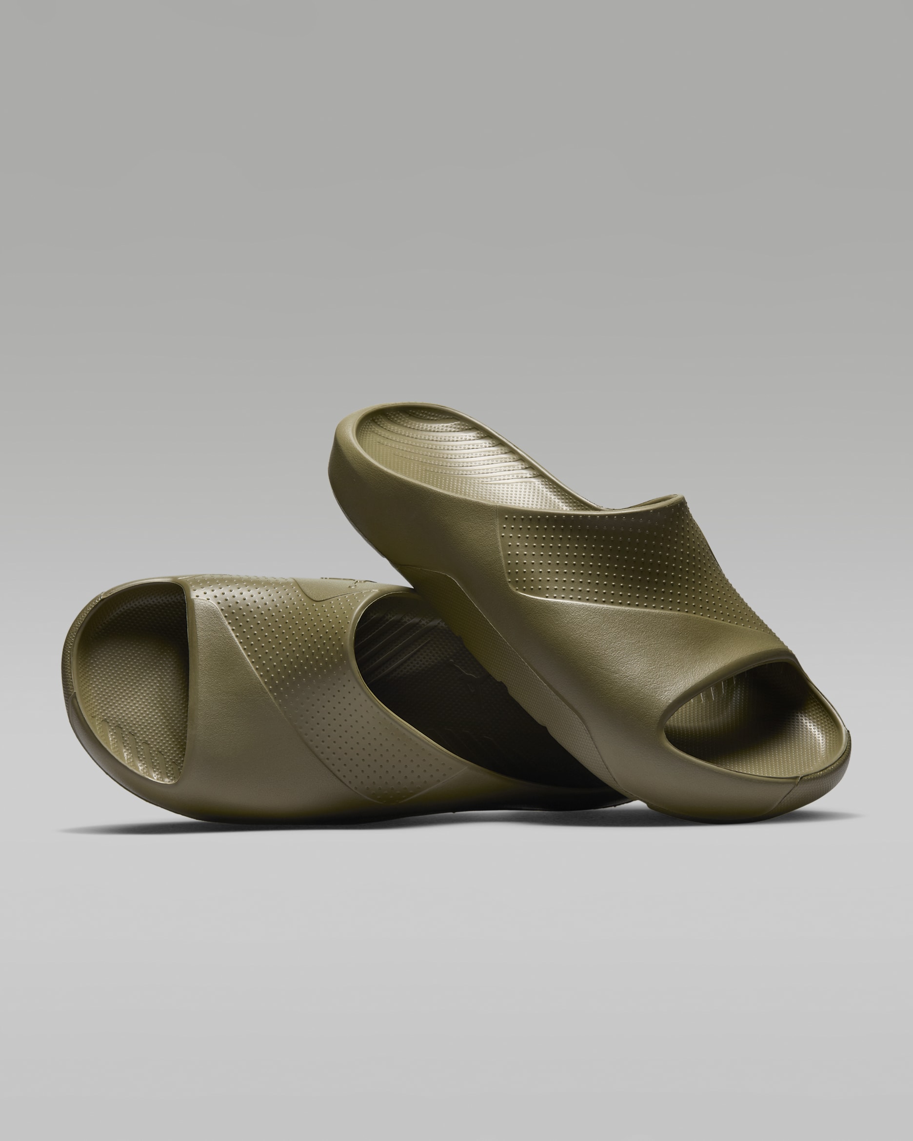 Jordan Post Women's Slides - Medium Olive/Medium Olive