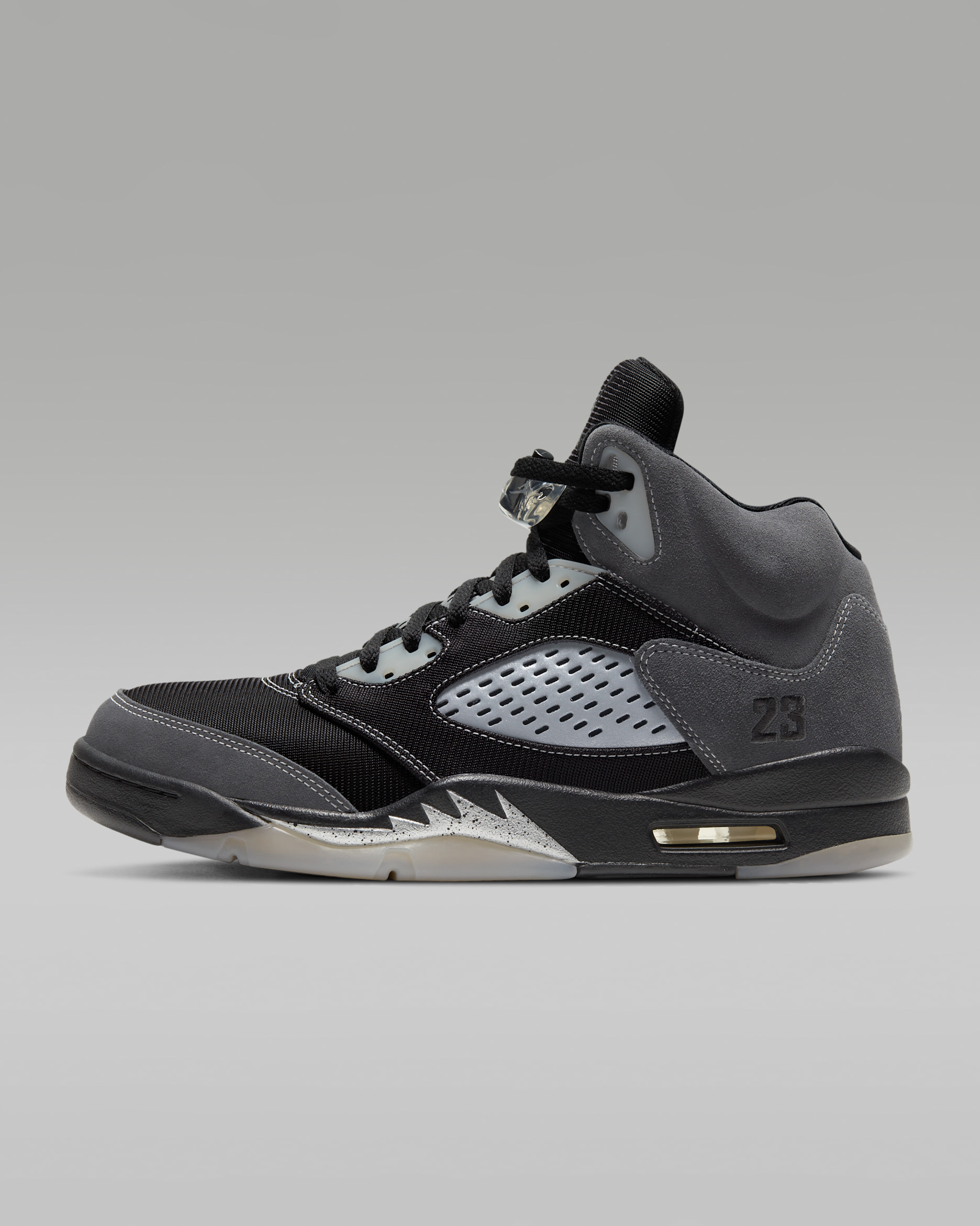 Air Jordan 5 Retro Men's Shoe - Anthracite/Wolf Grey/Clear/Black