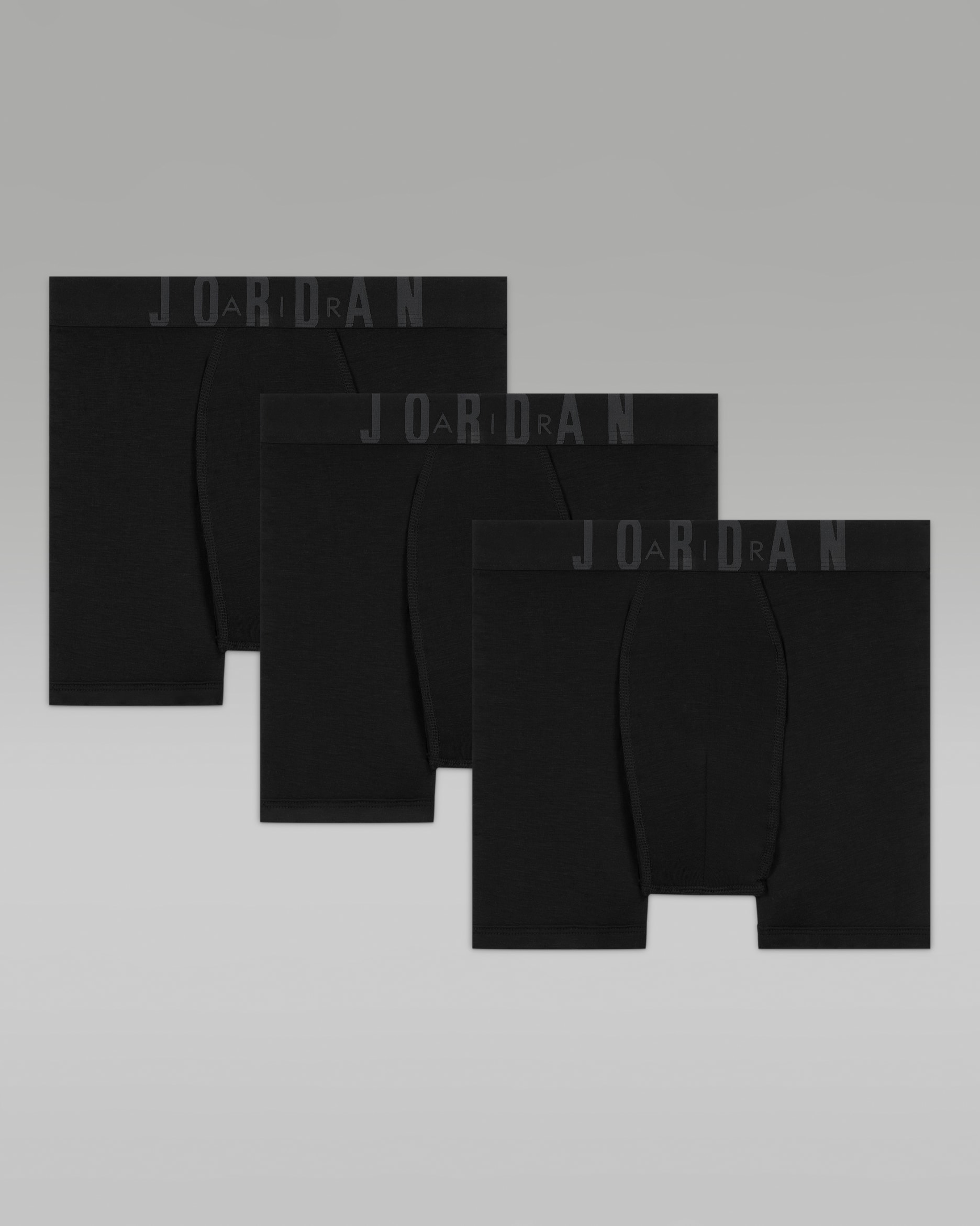 Jordan Big Kids' Flight Modal Boxer Briefs (3-Pack) - Black