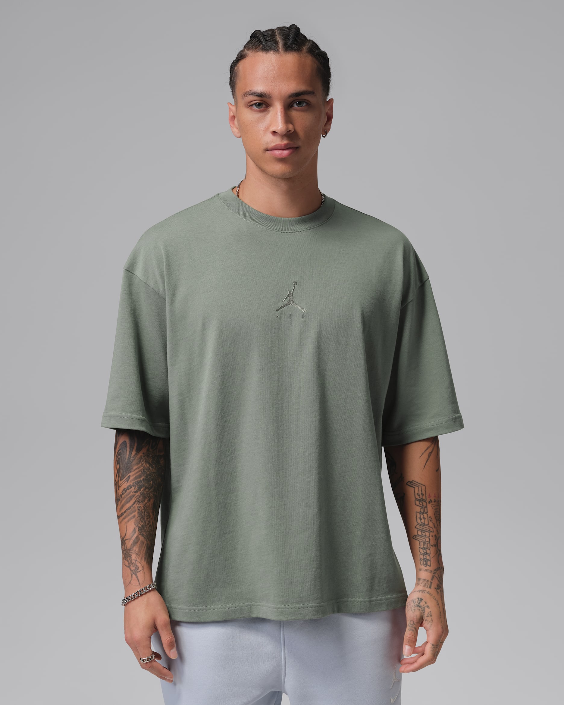 Jordan Flight Essentials Camiseta oversize - Hombre - Vintage Lichen/Vintage Lichen