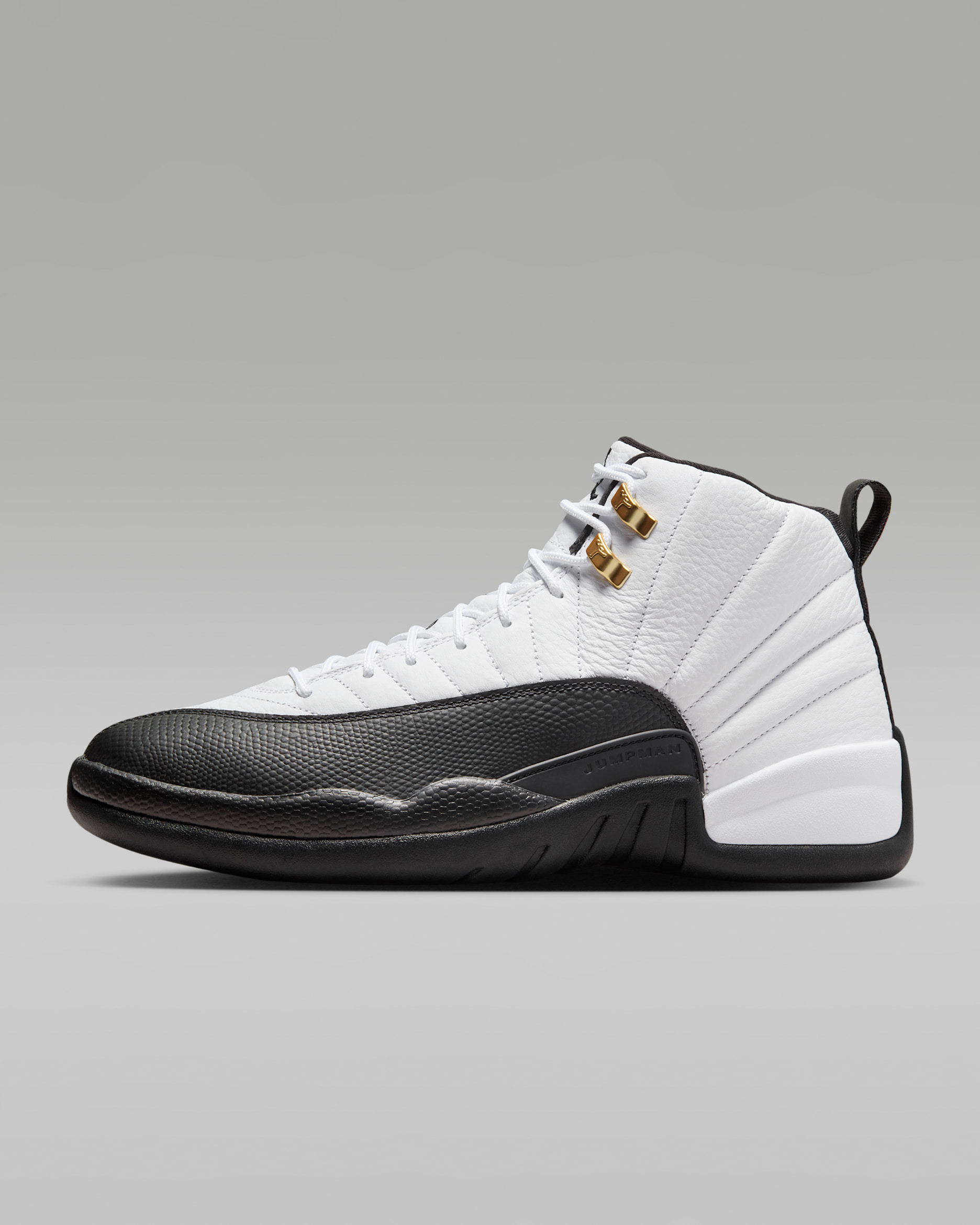 Air Jordan 12 Retro Men's Shoes - White/Taxi/Black