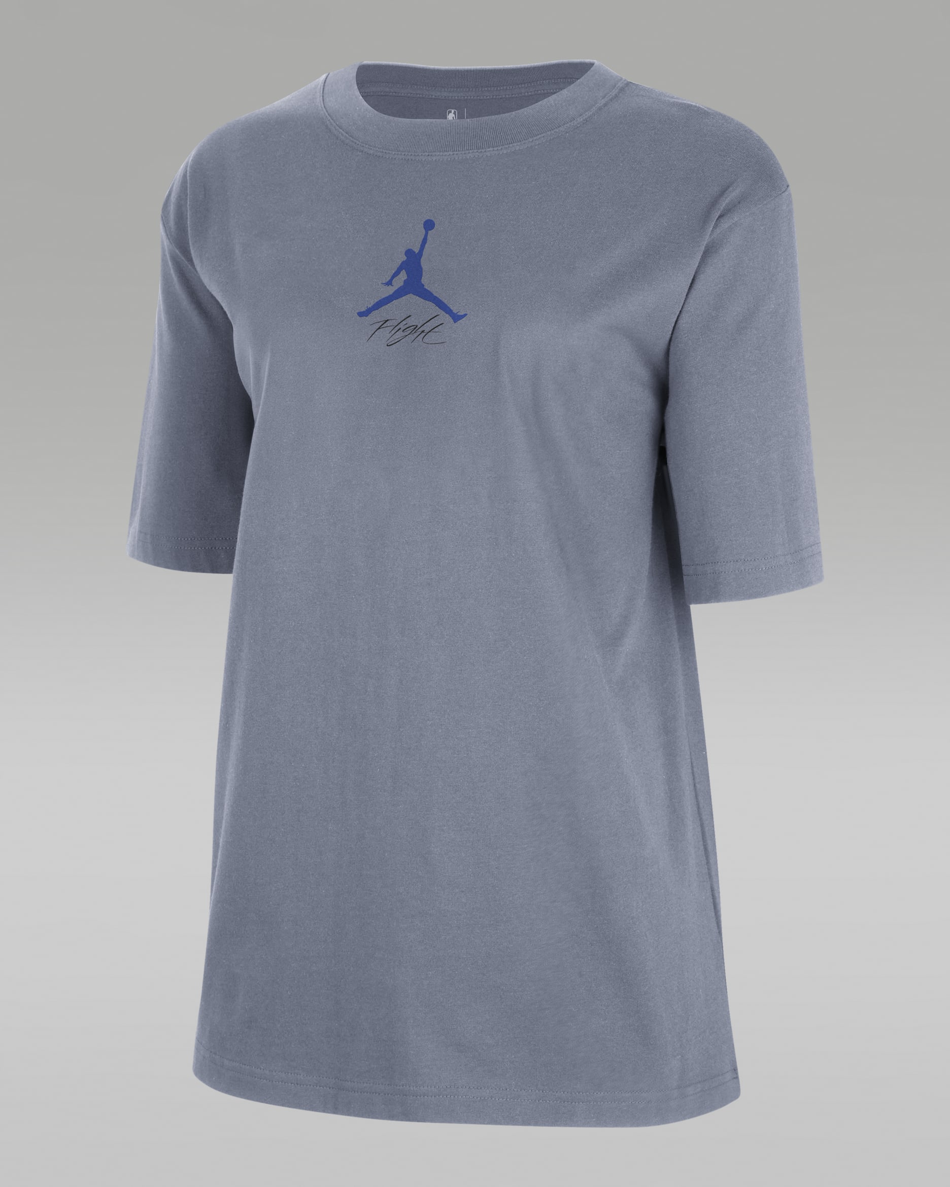 Playera Jordan de la NBA para mujer Dallas Mavericks Courtside Statement Edition - Pizarra cenizo