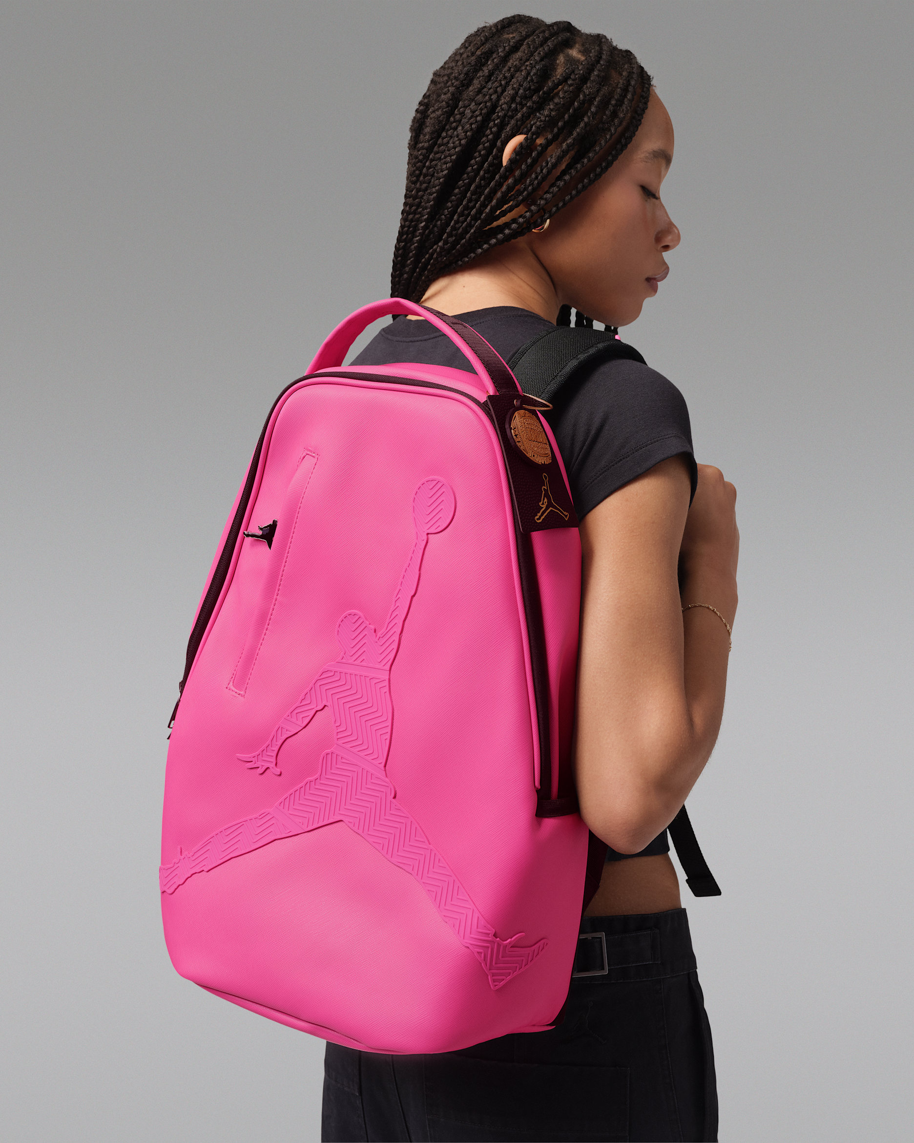 Jordan 6 Rings rugzak met zoolpatroon (26 liter) - Pinksicle