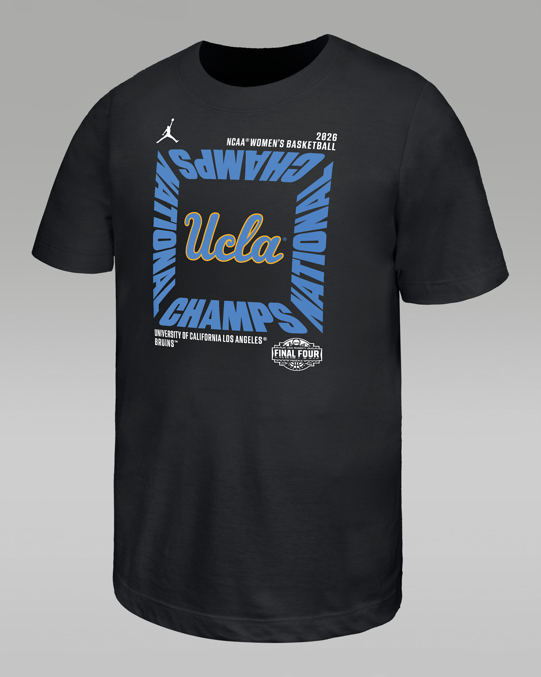 UCLA (Women's Team) Big Kids' (Boys') Jordan College T-Shirt - Black