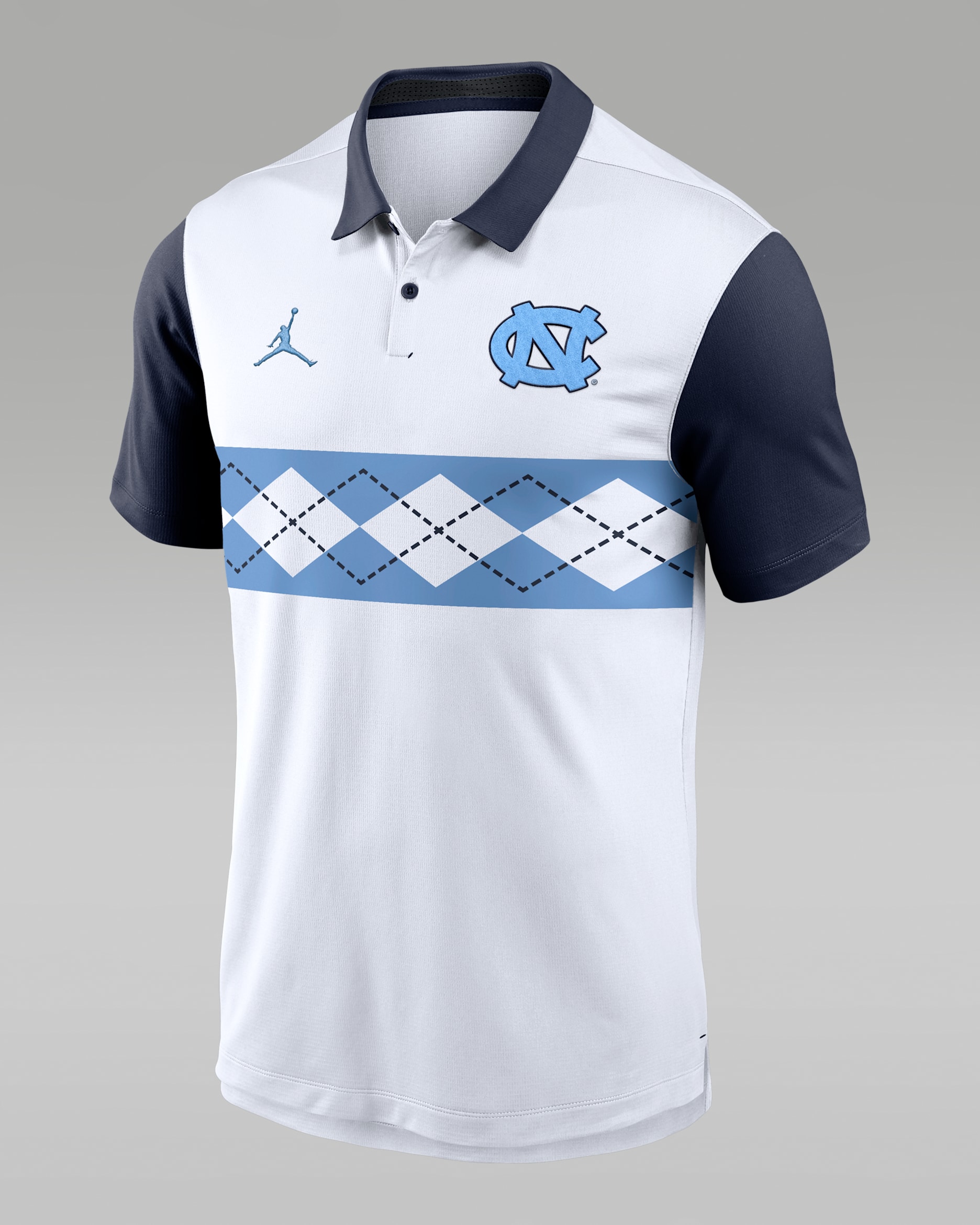 North Carolina Tar Heels Vapor Men's Jordan Brand Dri-FIT College Polo - White
