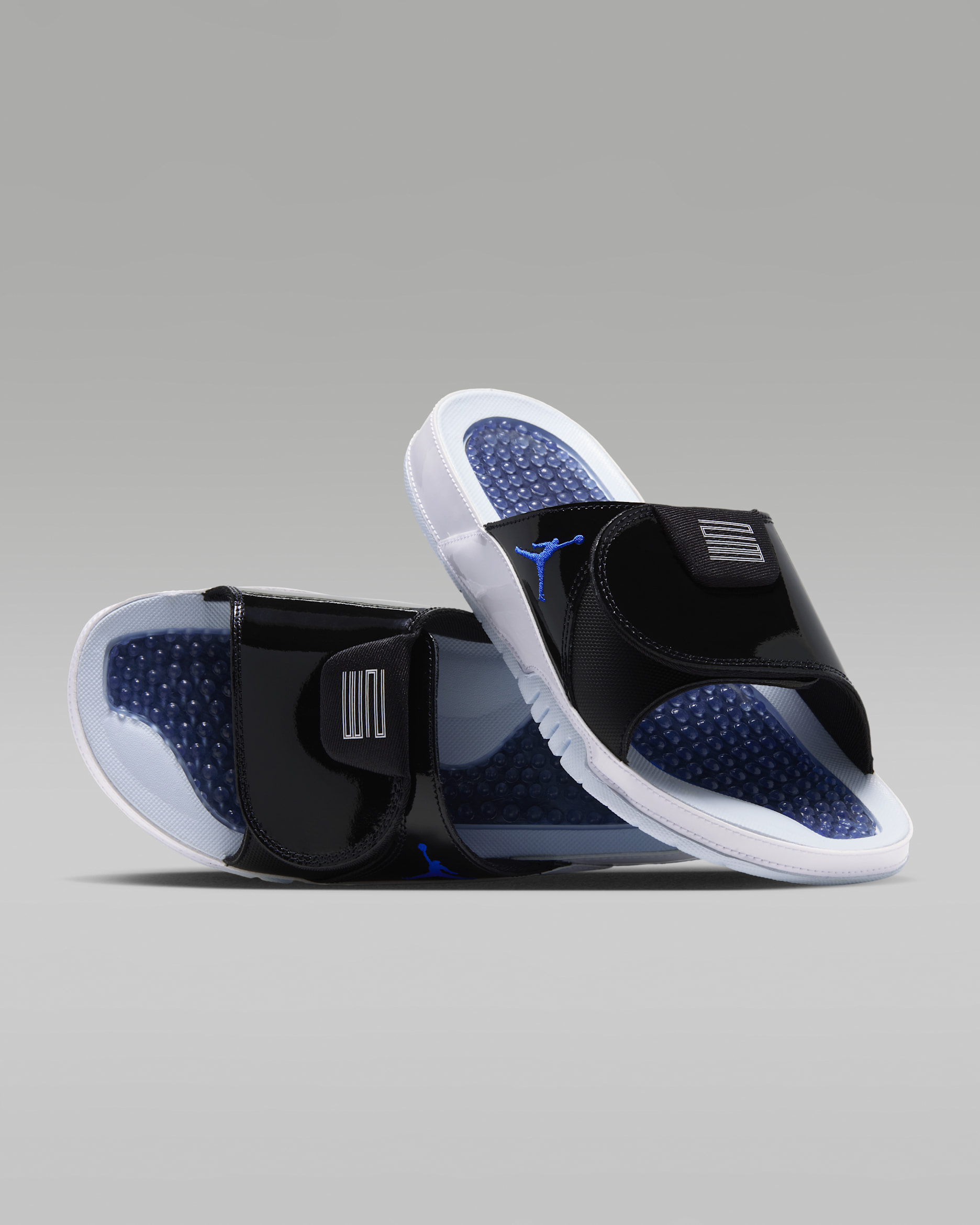 Jordan Hydro XI Space Jam Men's Slides - Black/White/Blue Tint/Varsity Royal