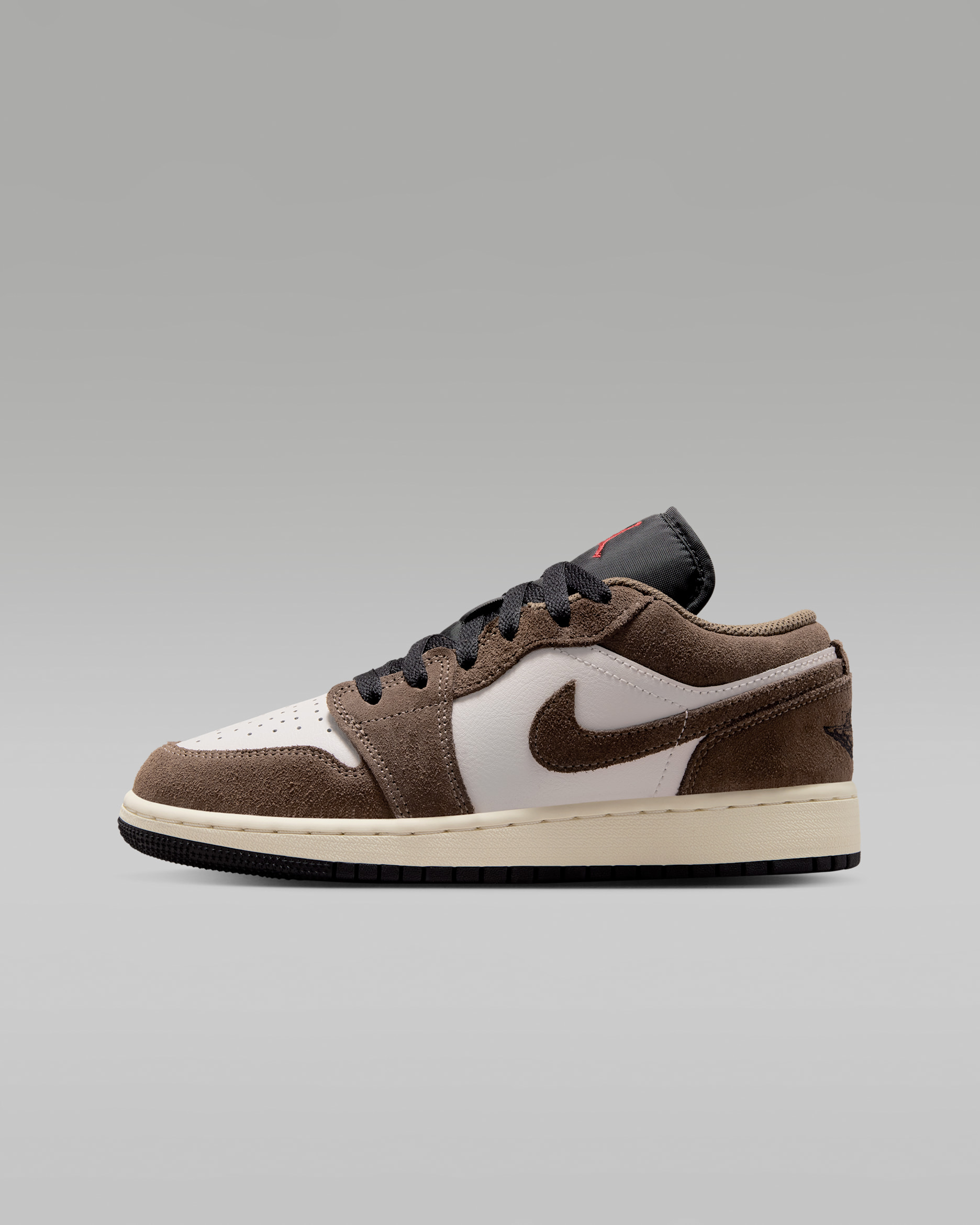 Air Jordan 1 Low Schuh für ältere Kinder - Palomino/Phantom/Sail/Schwarz
