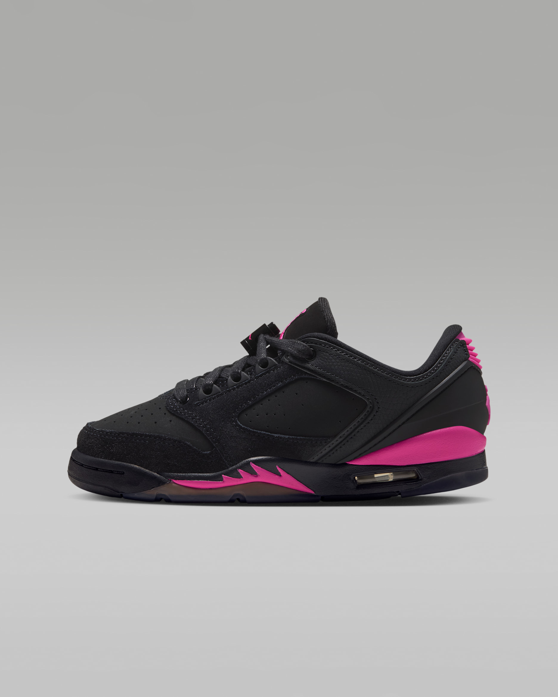 Air Jordan Sixty Plus Low Big Kids' Shoes - Black/Anthracite/Laser Fuchsia