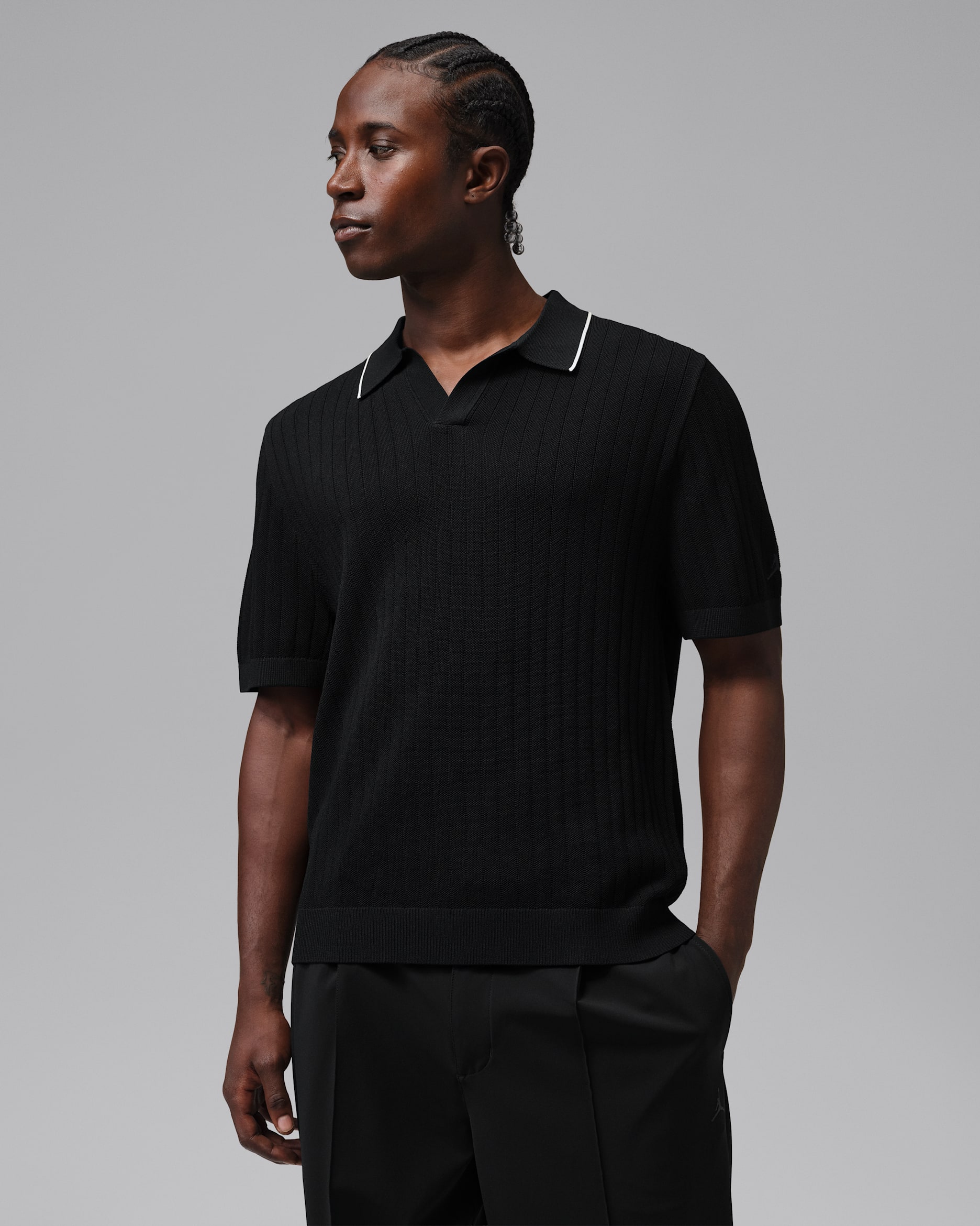 Jordan Sport Men's Knit Golf Polo - Black