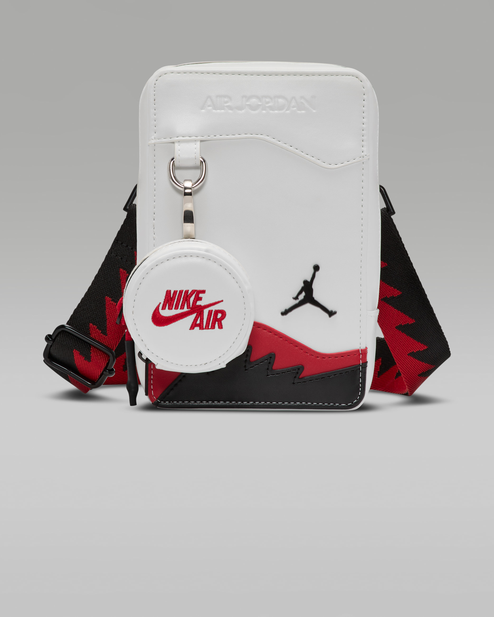 Jordan AJ5 Crossbody Bag (1L) - Fire Red/White