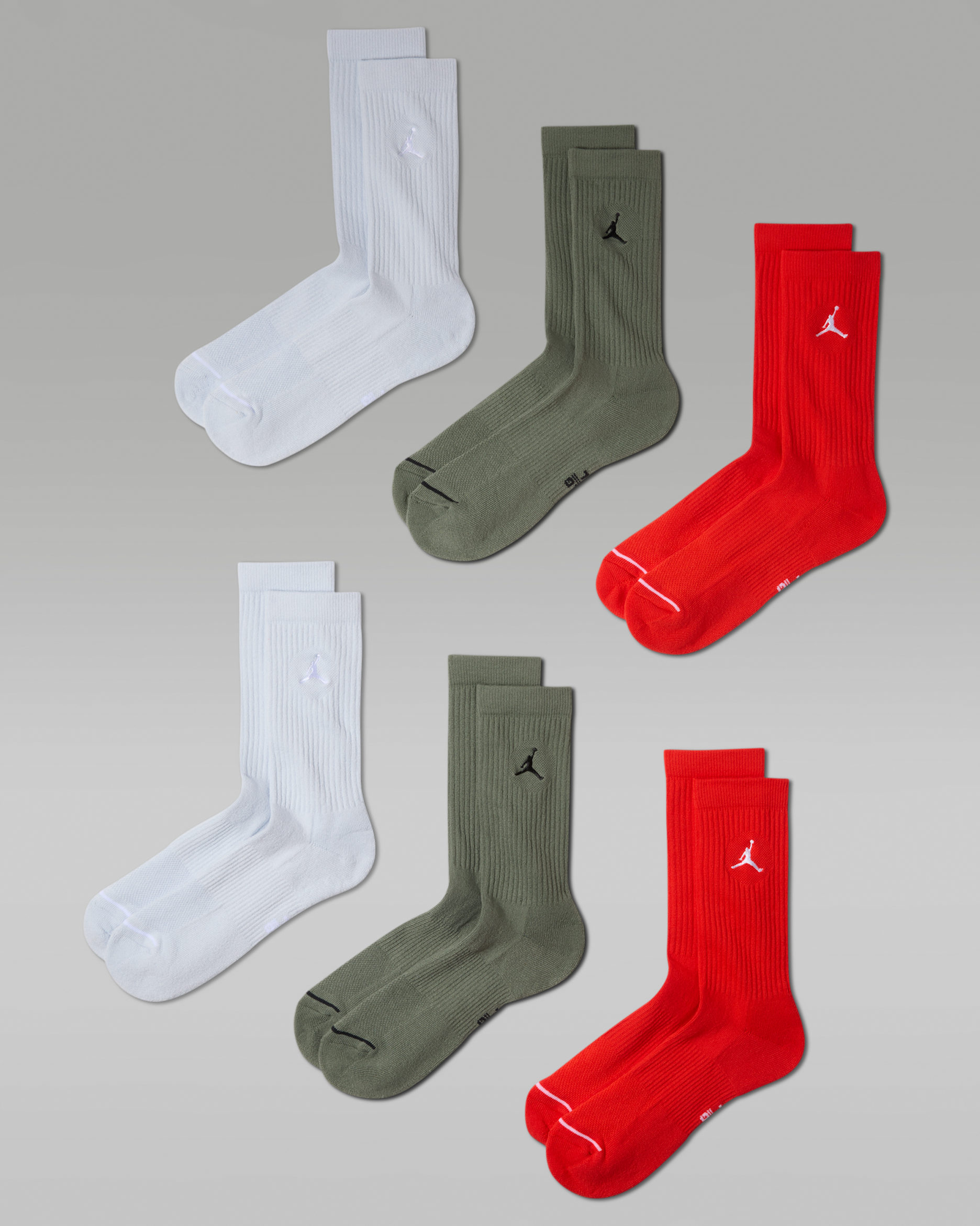 Jordan Everyday Calcetas acolchadas (6 pares) - Multicolor