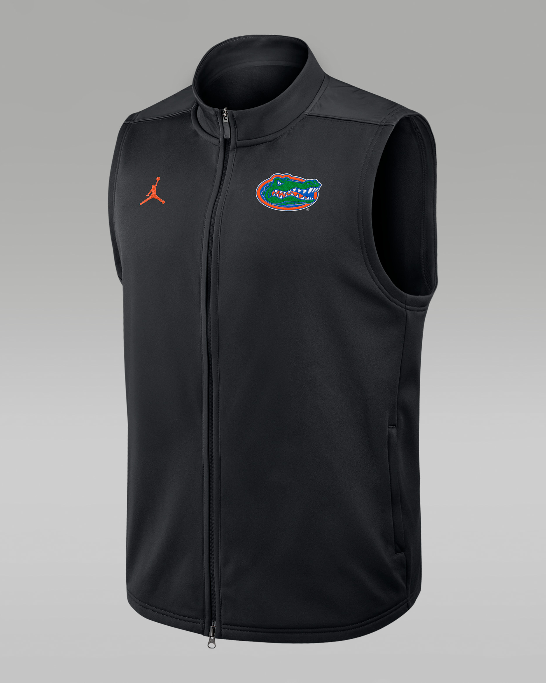Chaleco universitario marca Jordan Therma-FIT de cierre completo para hombre Florida Victory - Negro