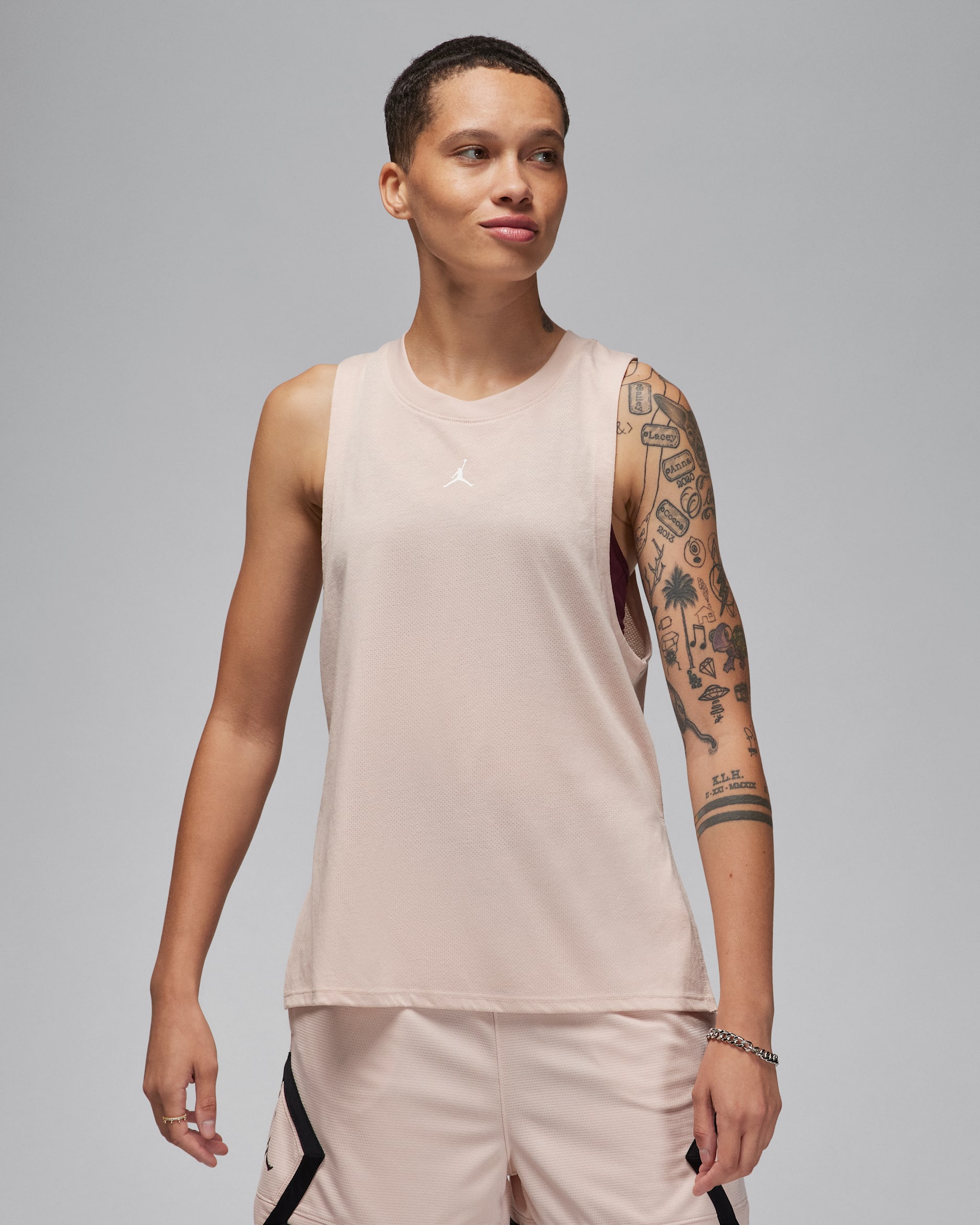 Jordan Sport Women's Diamond Tank Top - Particle Beige