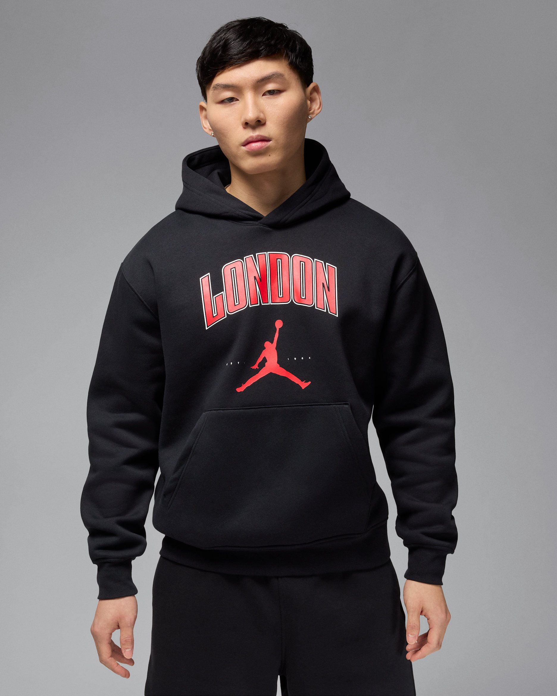 Jordan Men's London Fleece Pullover Hoodie - Black