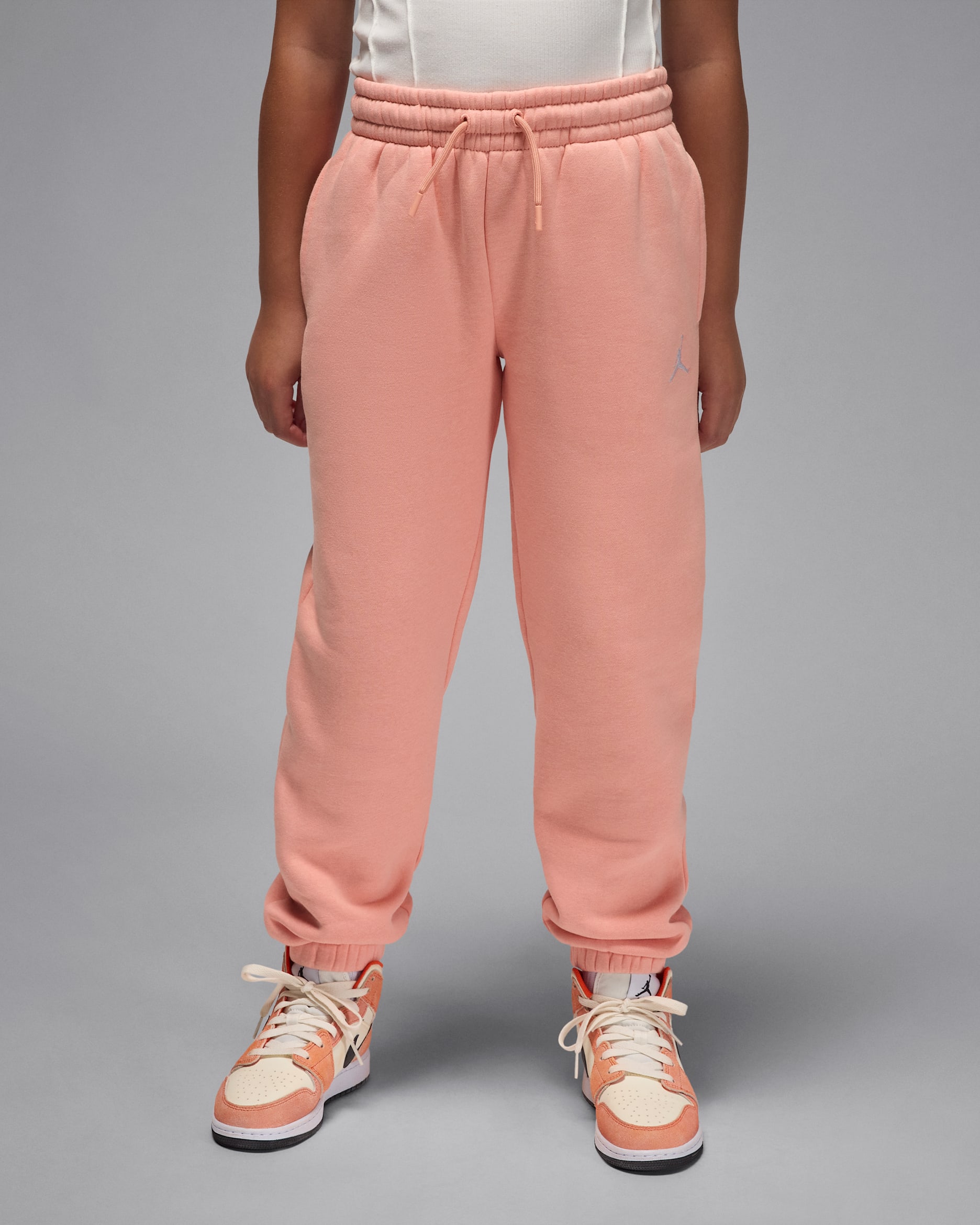 Jordan Brooklyn Fleece Big Kids' Pants - Light Madder Root