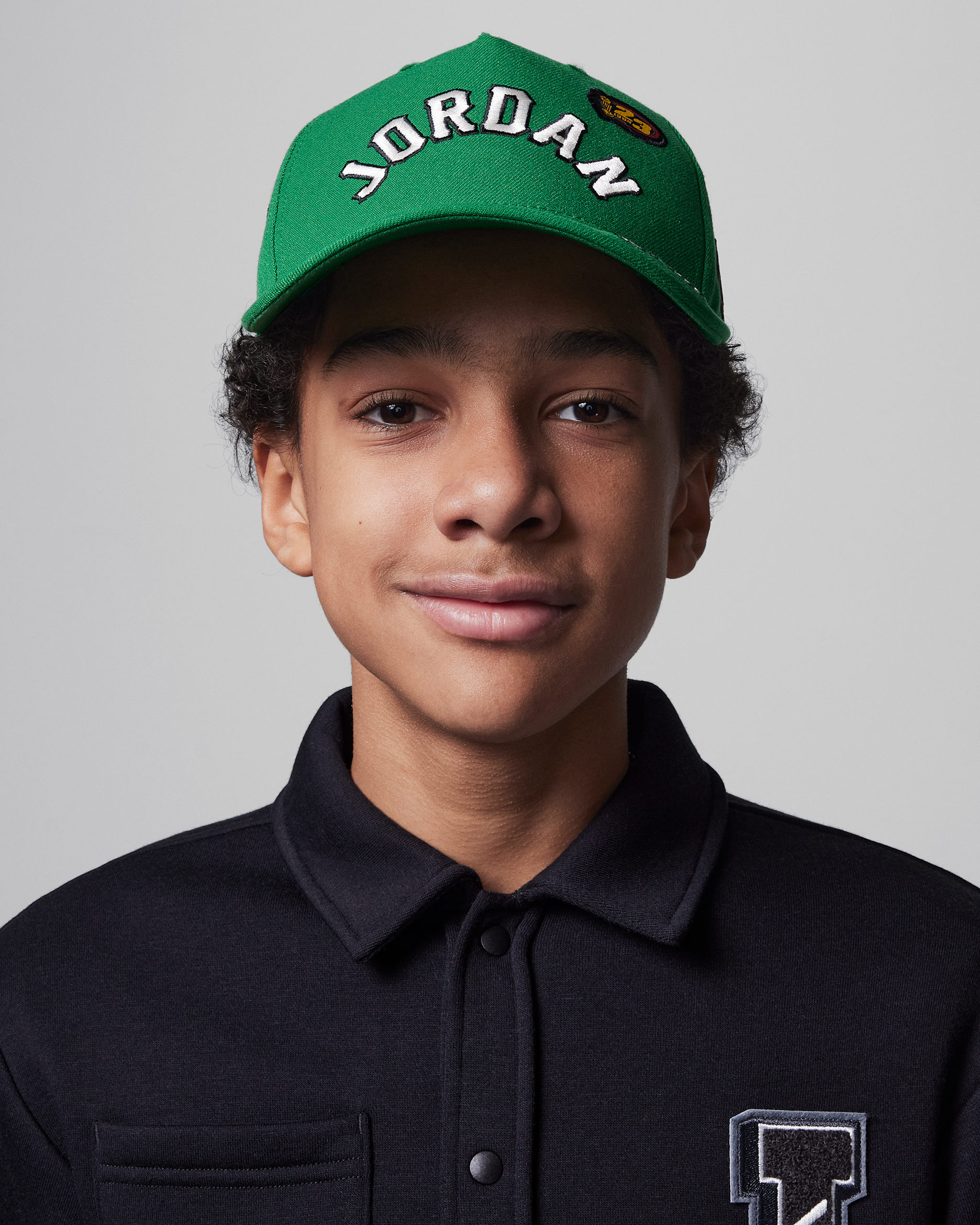 Gorra con visera curveada exclusiva para niños talla grande Jordan - Verde pino