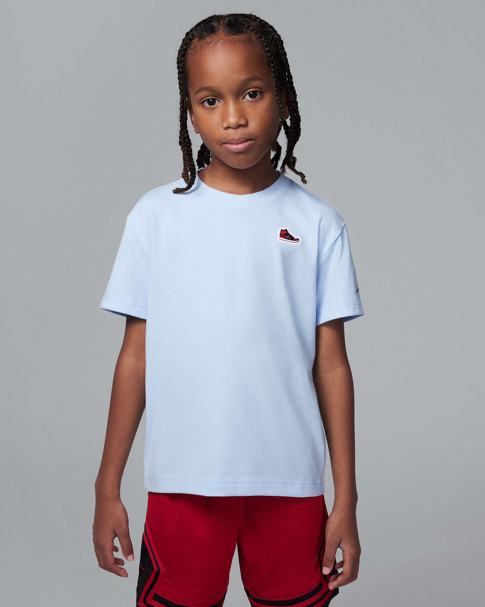 에어 조던 1 리틀키즈 패치 티셔츠 - 하이드로젠 블루