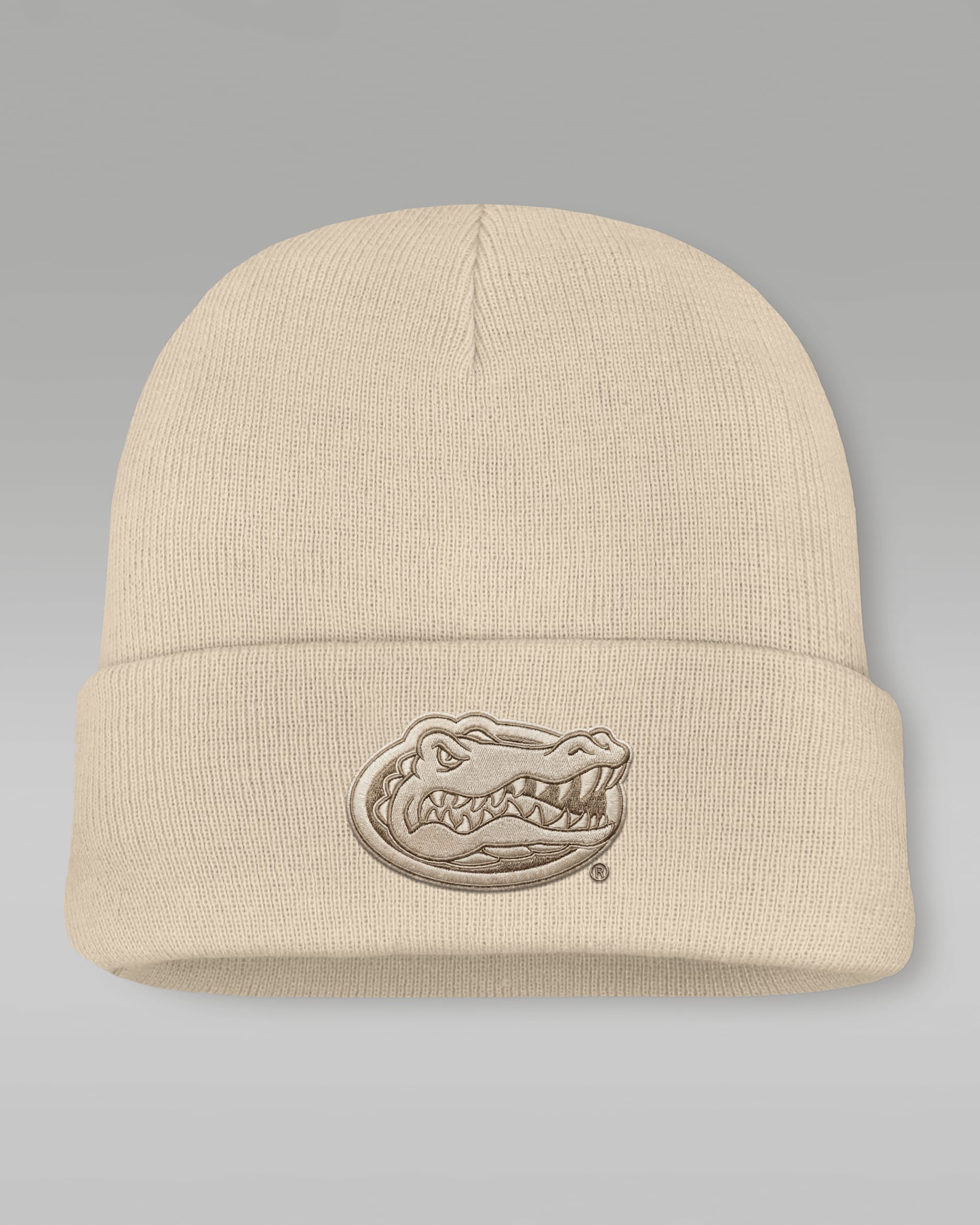 Gorro con dobladillo universitario marca Jordan para hombre Florida Natural Utility - Natural