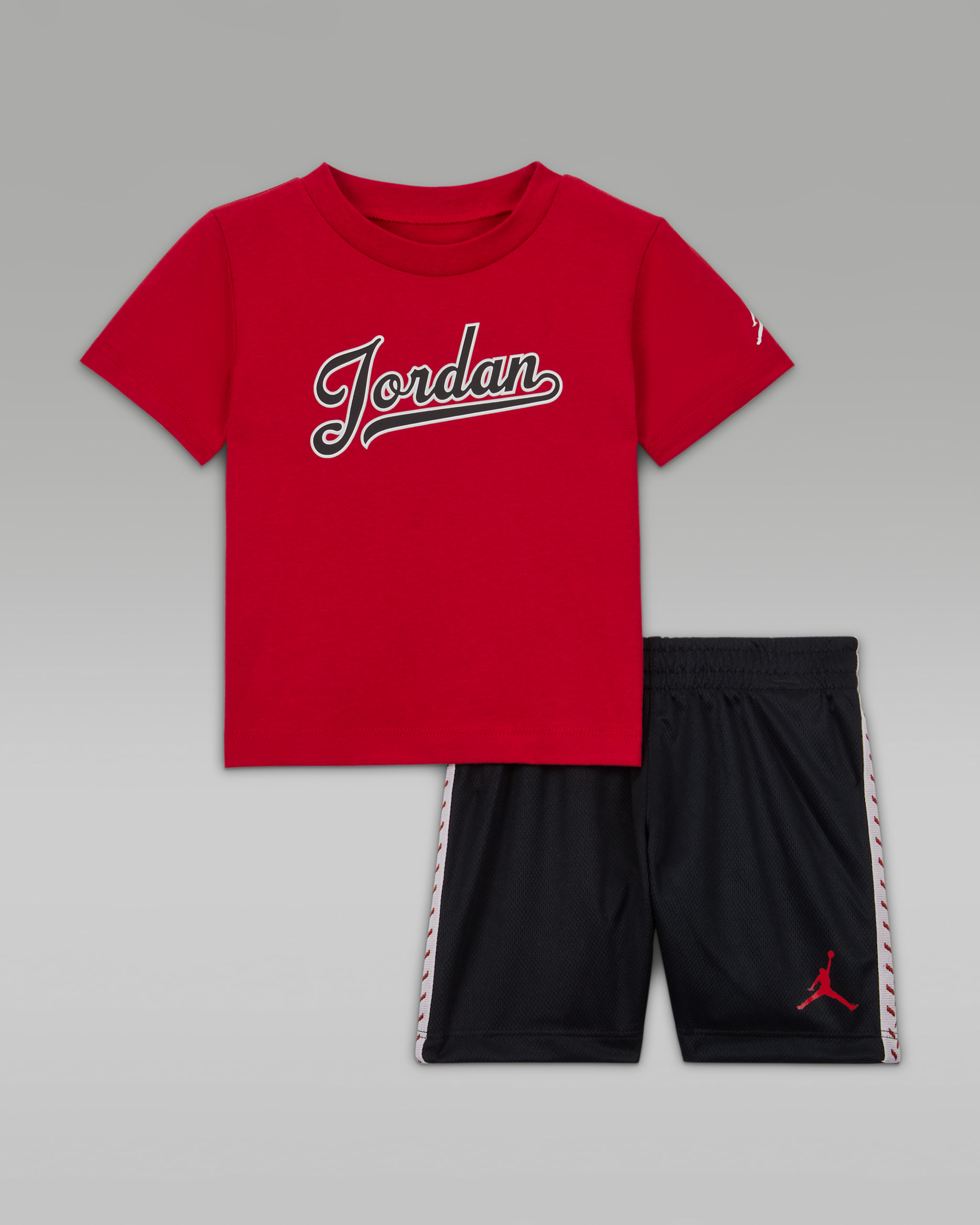 Jordan MJ Flight MVP hálós rövidnadrág szett babáknak (12-24 hónapos korig) - Fekete