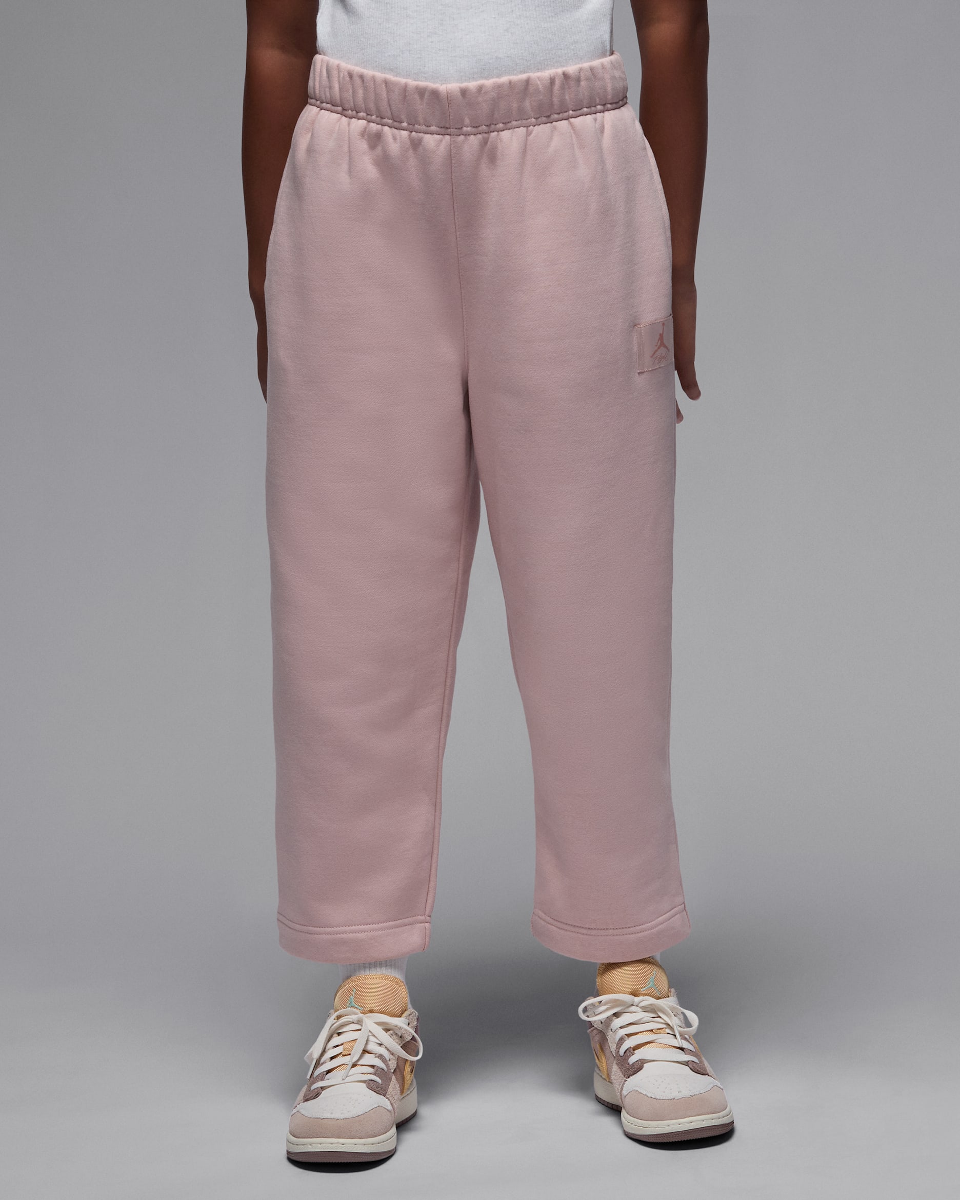 Jordan Flight Essentials Pantalón con dobladillo abierto - Niño/a - Pink Oxford
