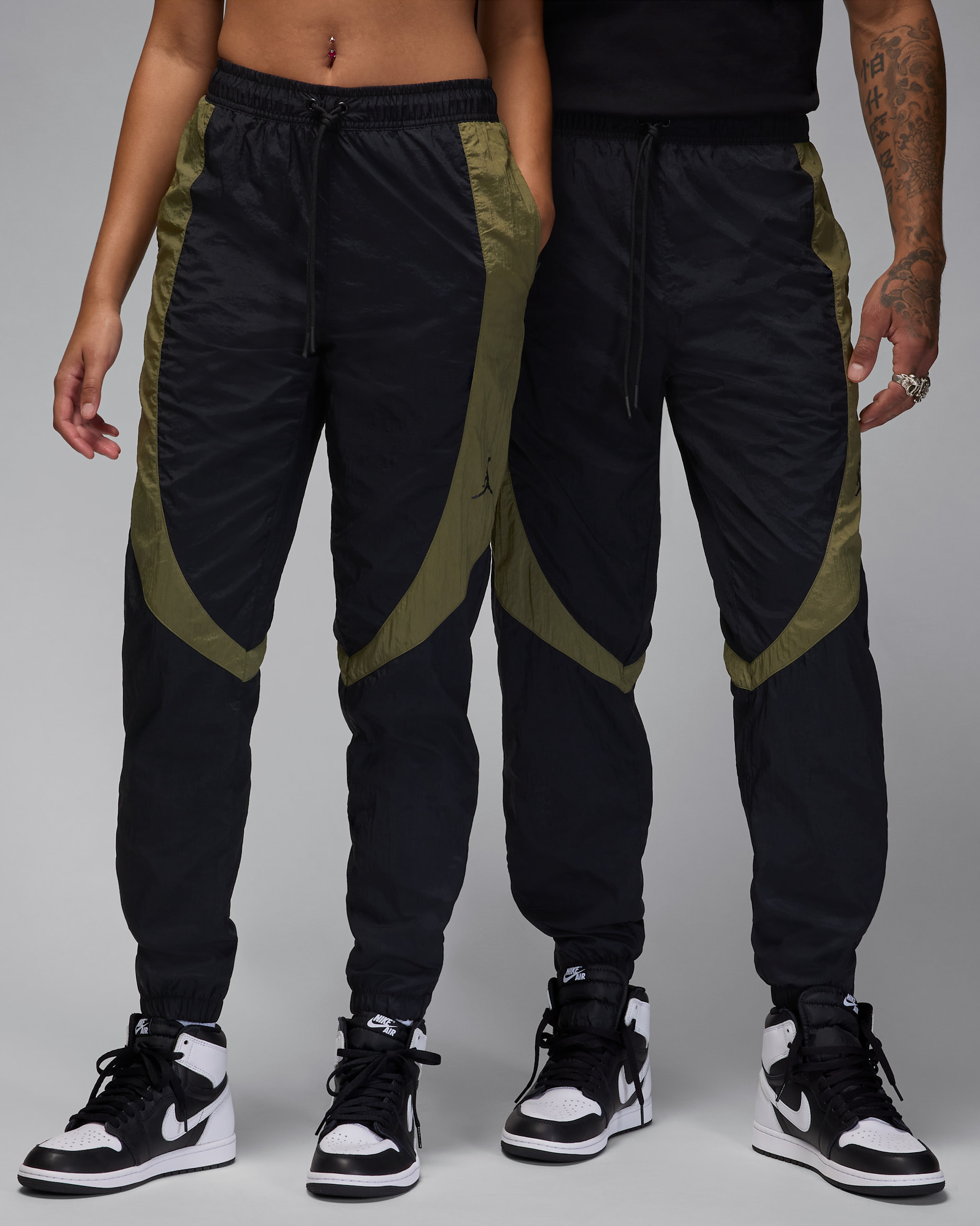 ジョーダン スポーツ ジャム メンズ ウォームアップ パンツ - ブラック/ミディアムオリーブ/ブラック