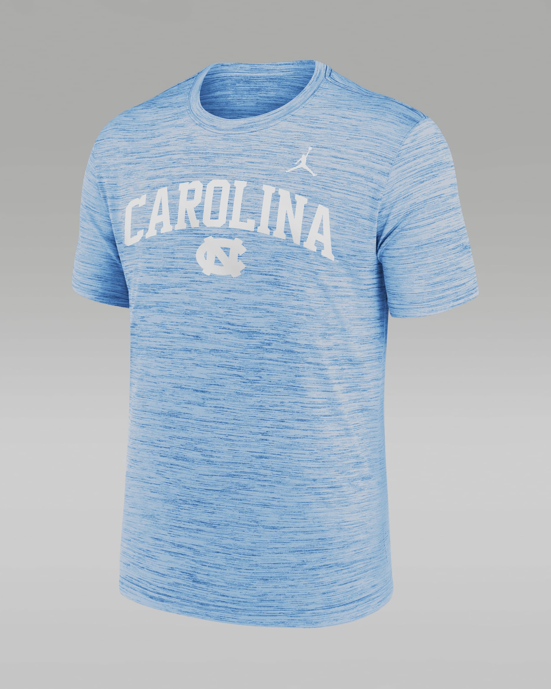 North Carolina Primetime Arch Logo Velocity Men's Nike Dri-FIT College T-Shirt - Light Blue