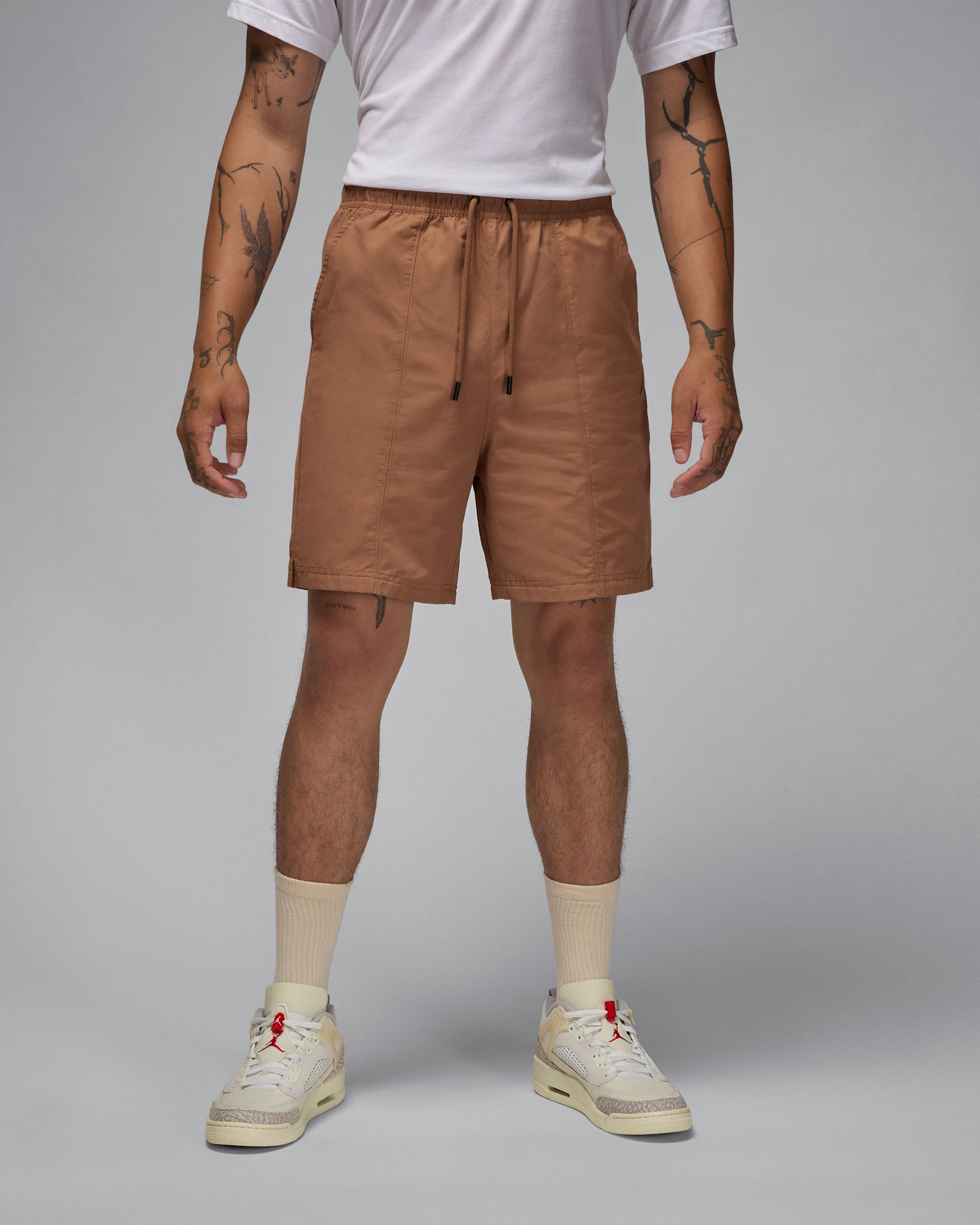 Jordan Essentials 男款梭織短褲 - Archaeo Brown/Archaeo Brown