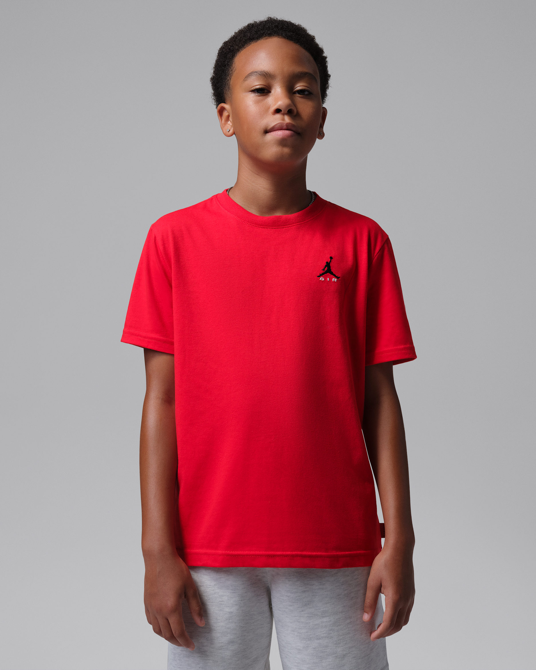 Jordan Big Kids' Brooklyn T-Shirt - University Red
