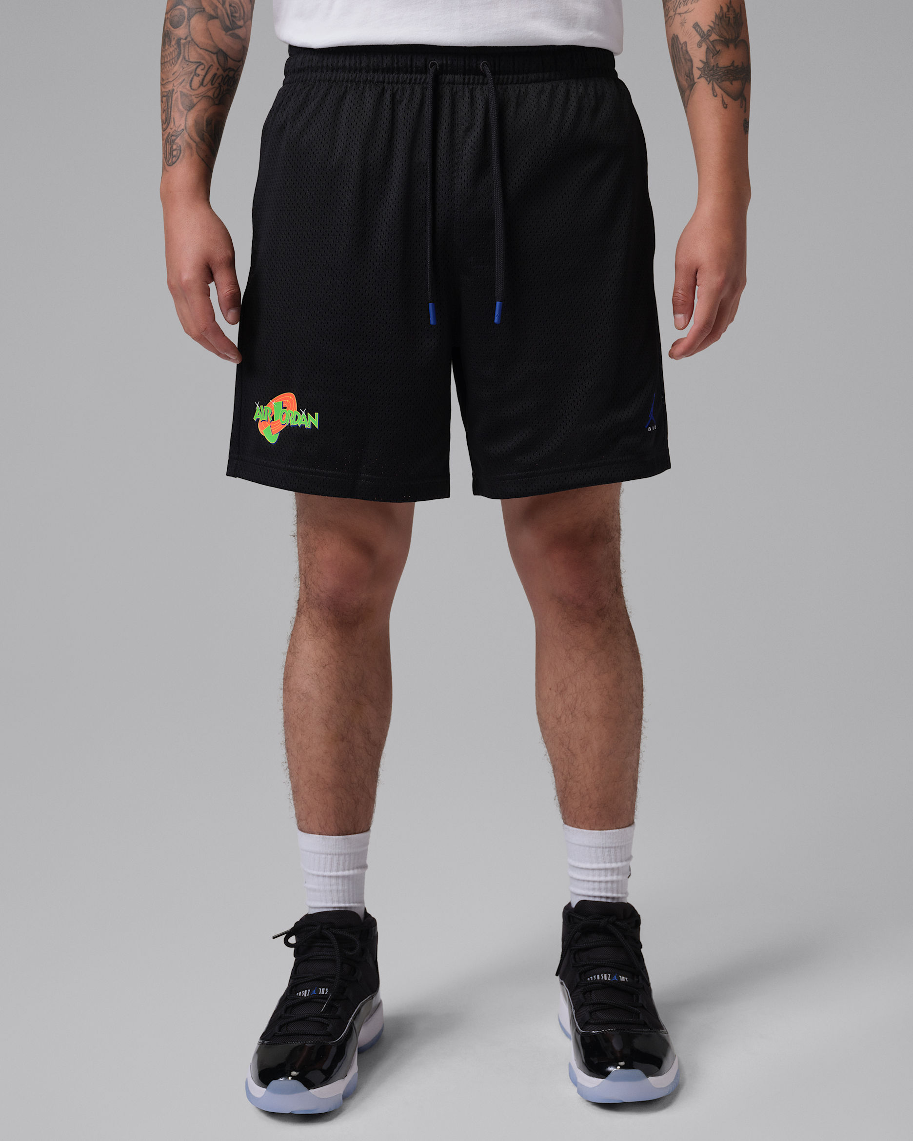 Shorts de malla para hombre Jordan Brooklyn - Negro/Royal universitario